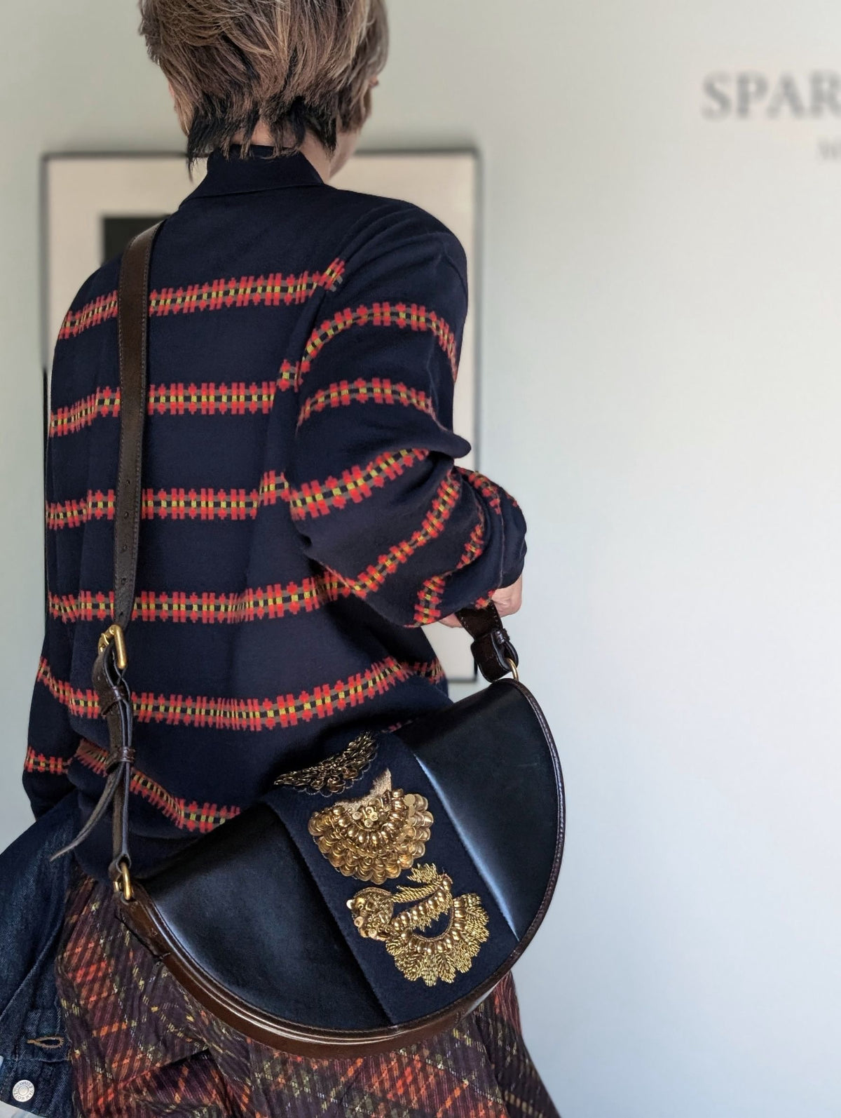 DRIES VAN NOTEN【262-011542】BW262-ARC253-4216 W.L BAG