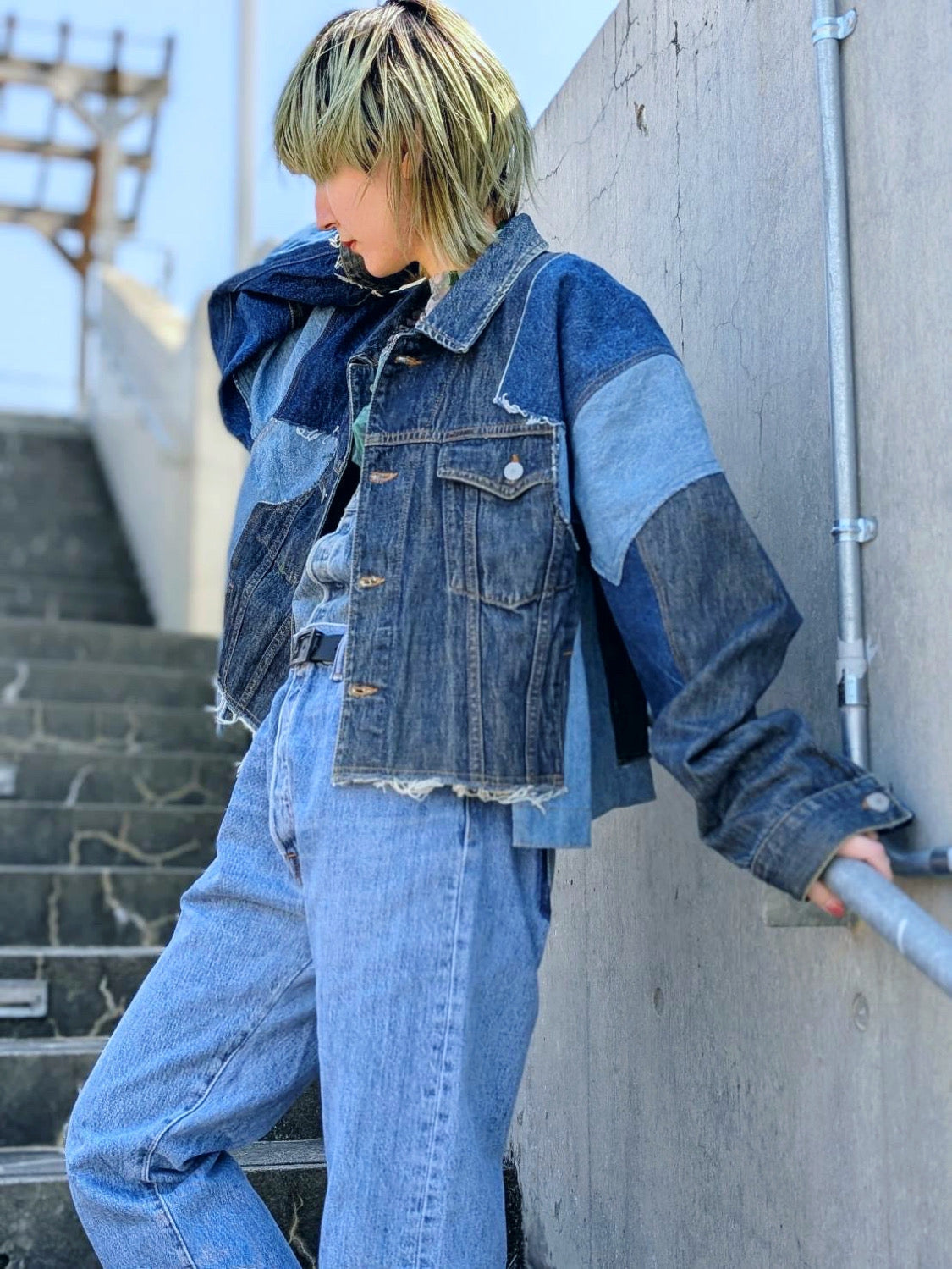 QUIITO PT DENIM JK BL