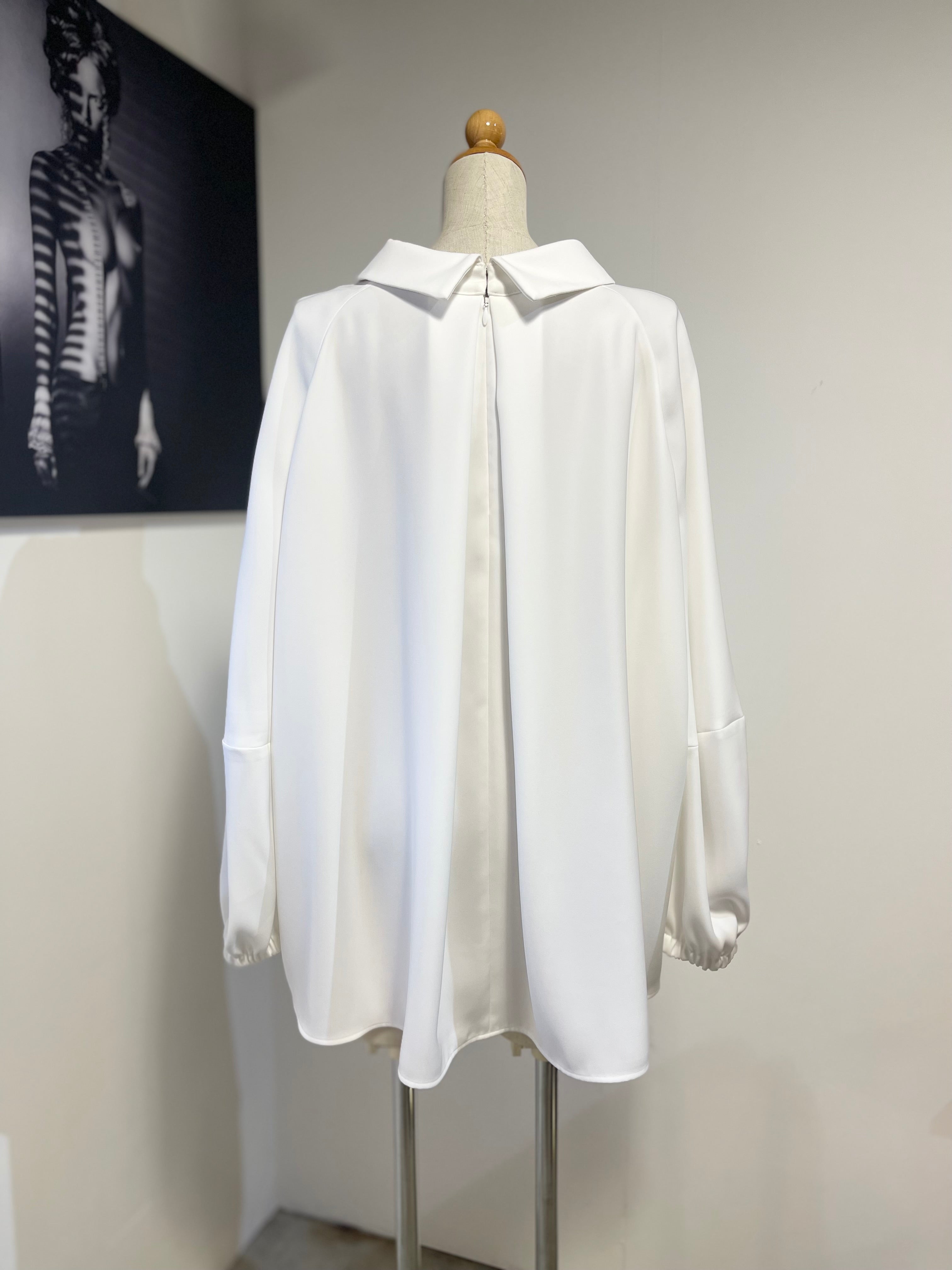 ENFOLD PEツイル STAND DRAPE PULLOVER