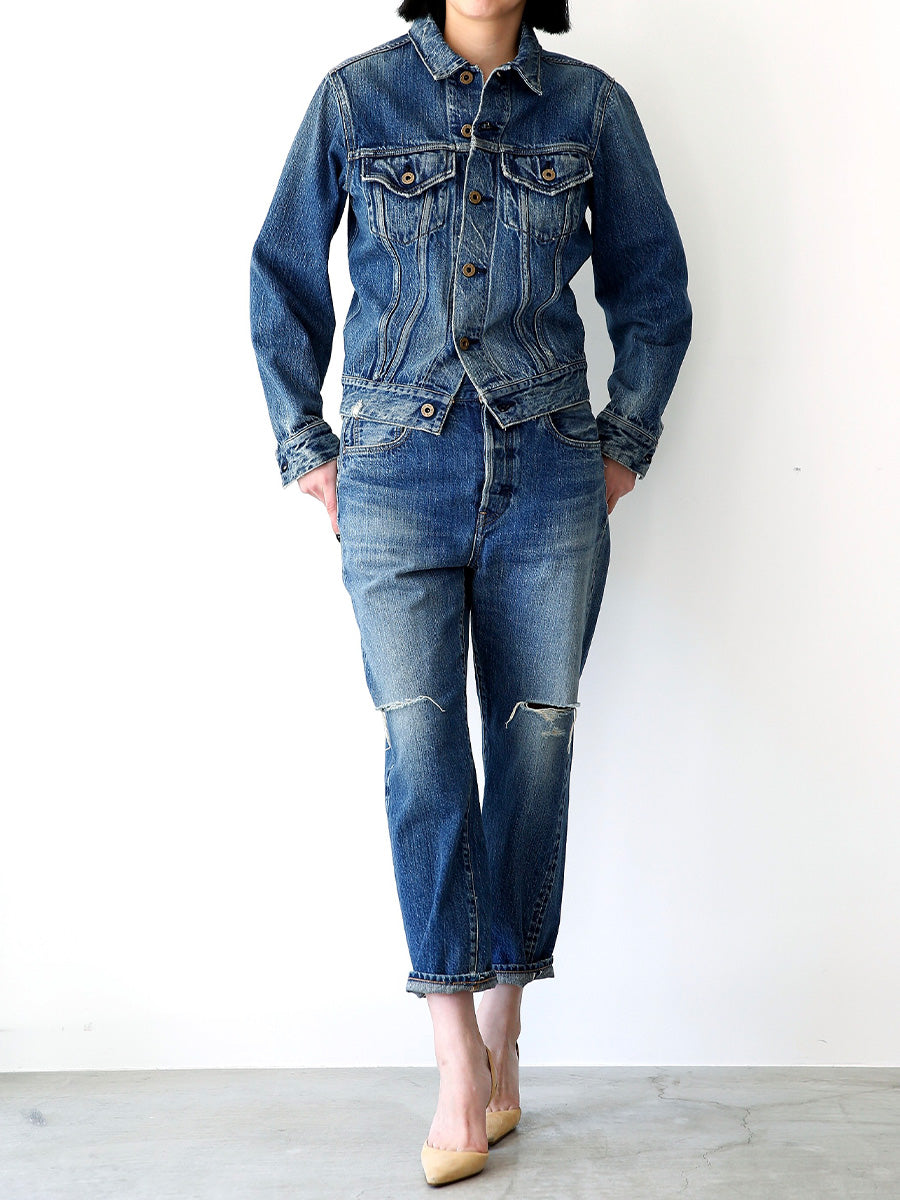 MADISONBLUE BOYS CRASHED TAPERED PT DENIM