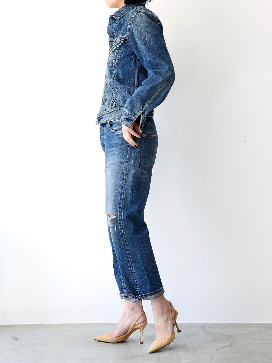 MADISONBLUE BOYS CRASHED TAPERED PT DENIM