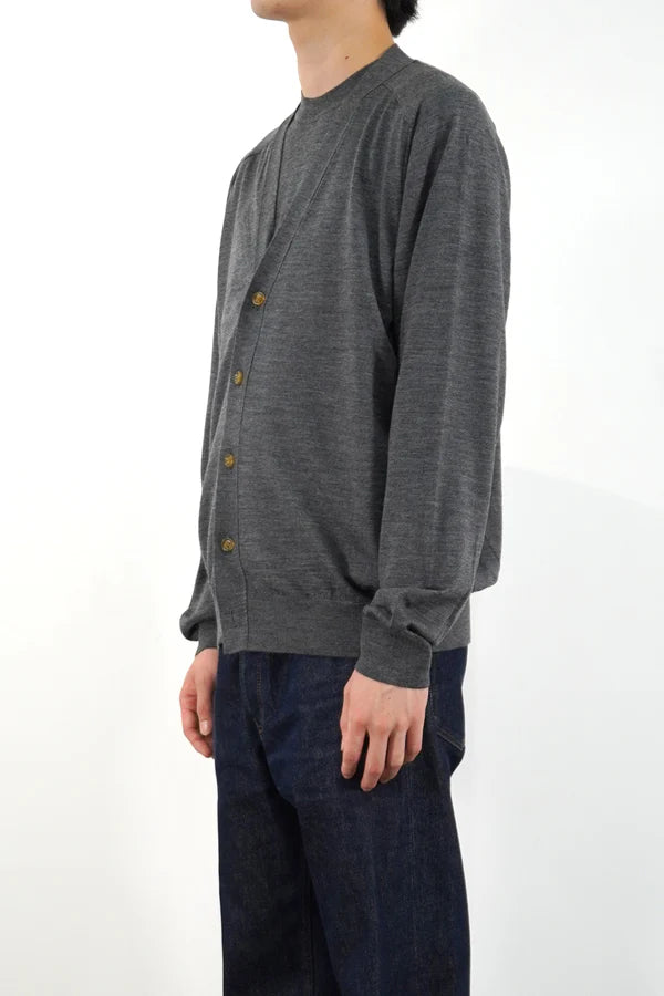 UMEDA 16GG V NECK CARDIGAN (UM302-UCD16)