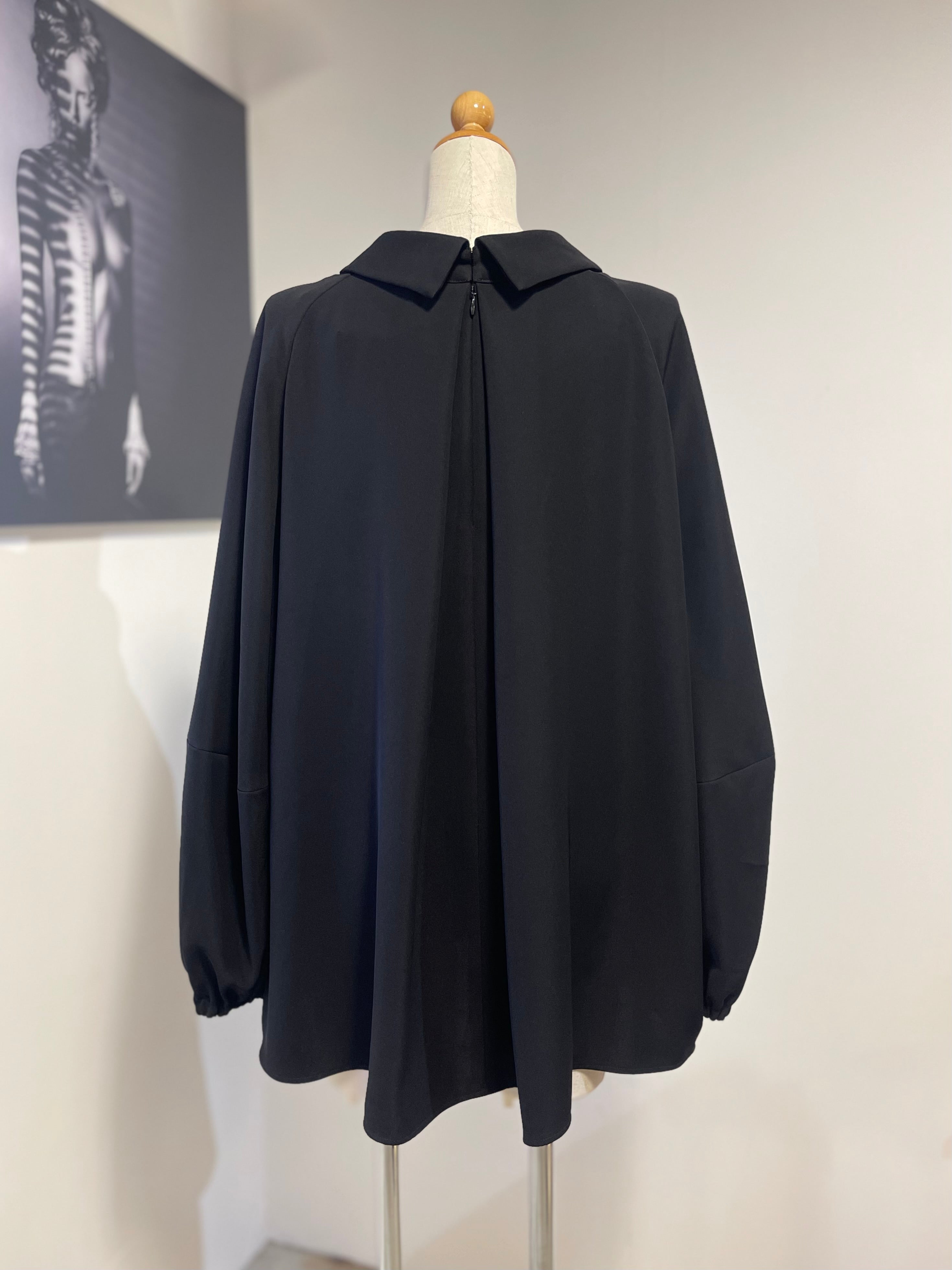 ENFOLD PEツイル STAND DRAPE PULLOVER