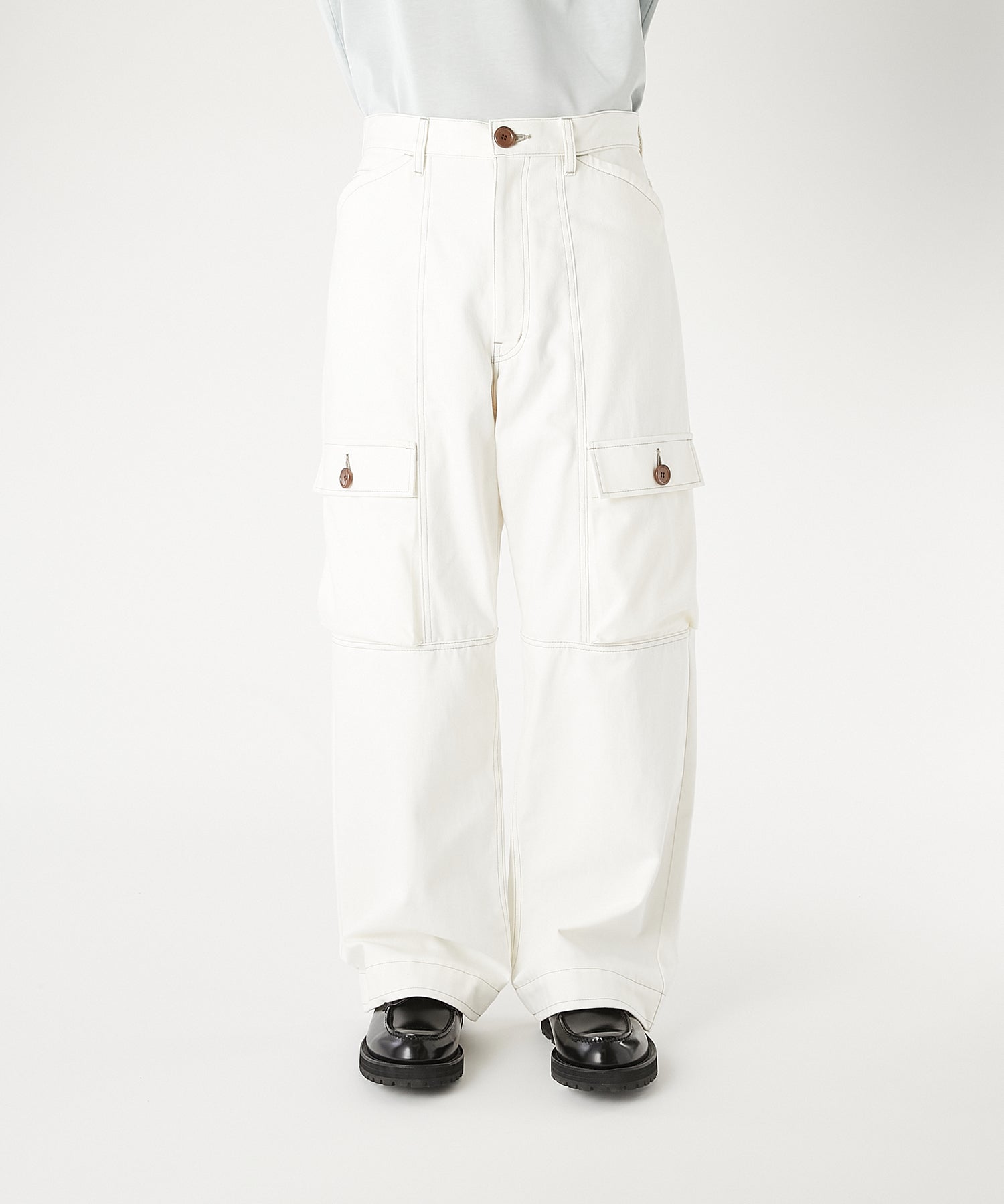 N.HOOLYWOOD 2261-CP22-012 FLAP-POCKET DENIM PANTS