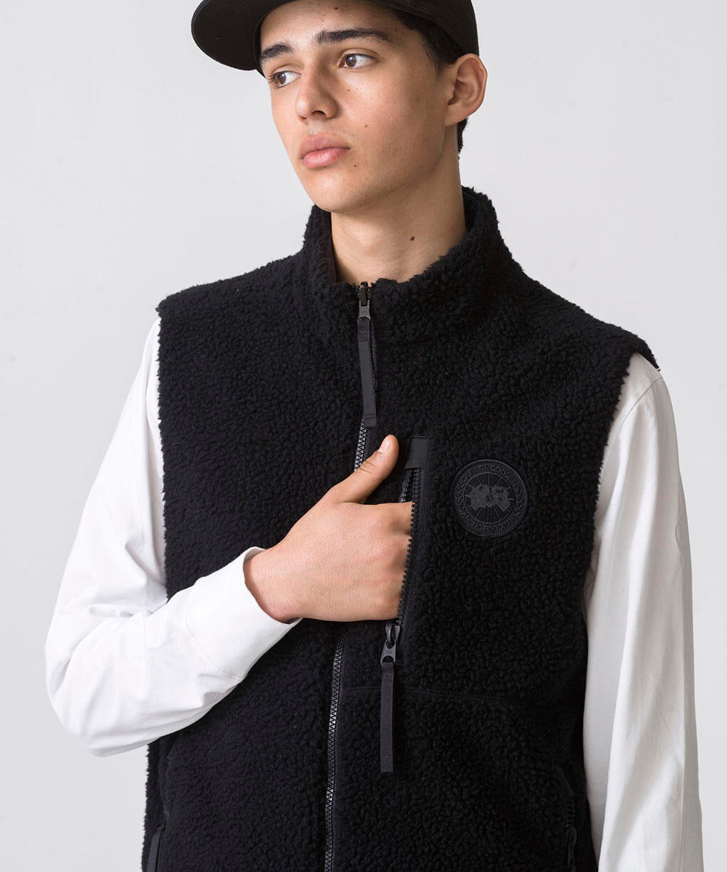 CANADA GOOSE 2464MBA Kinross Reversible Fleece Vest Black Label