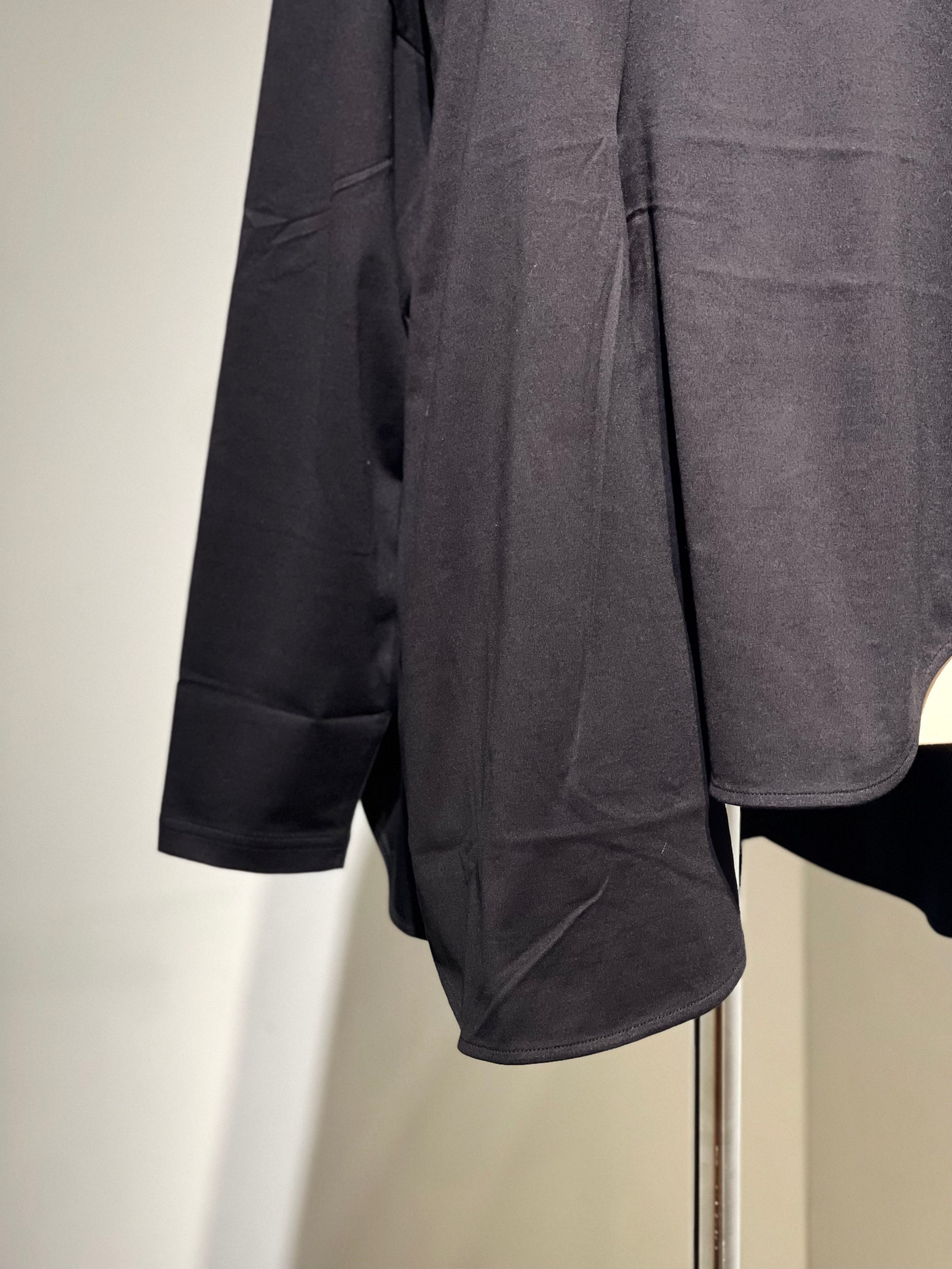 ENFOLD ASYMMETRY DRAPE LONG-SLEEVES T-SHIRT
