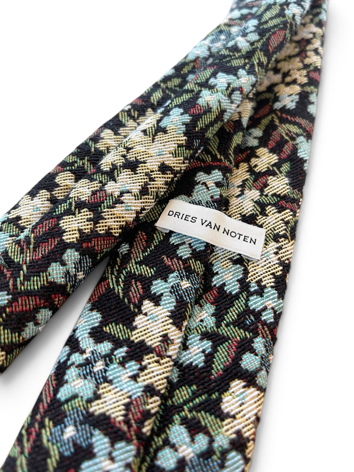 DRIES VAN NOTEN【262-011600】TIE 100 Q 4153 W.W.TIE