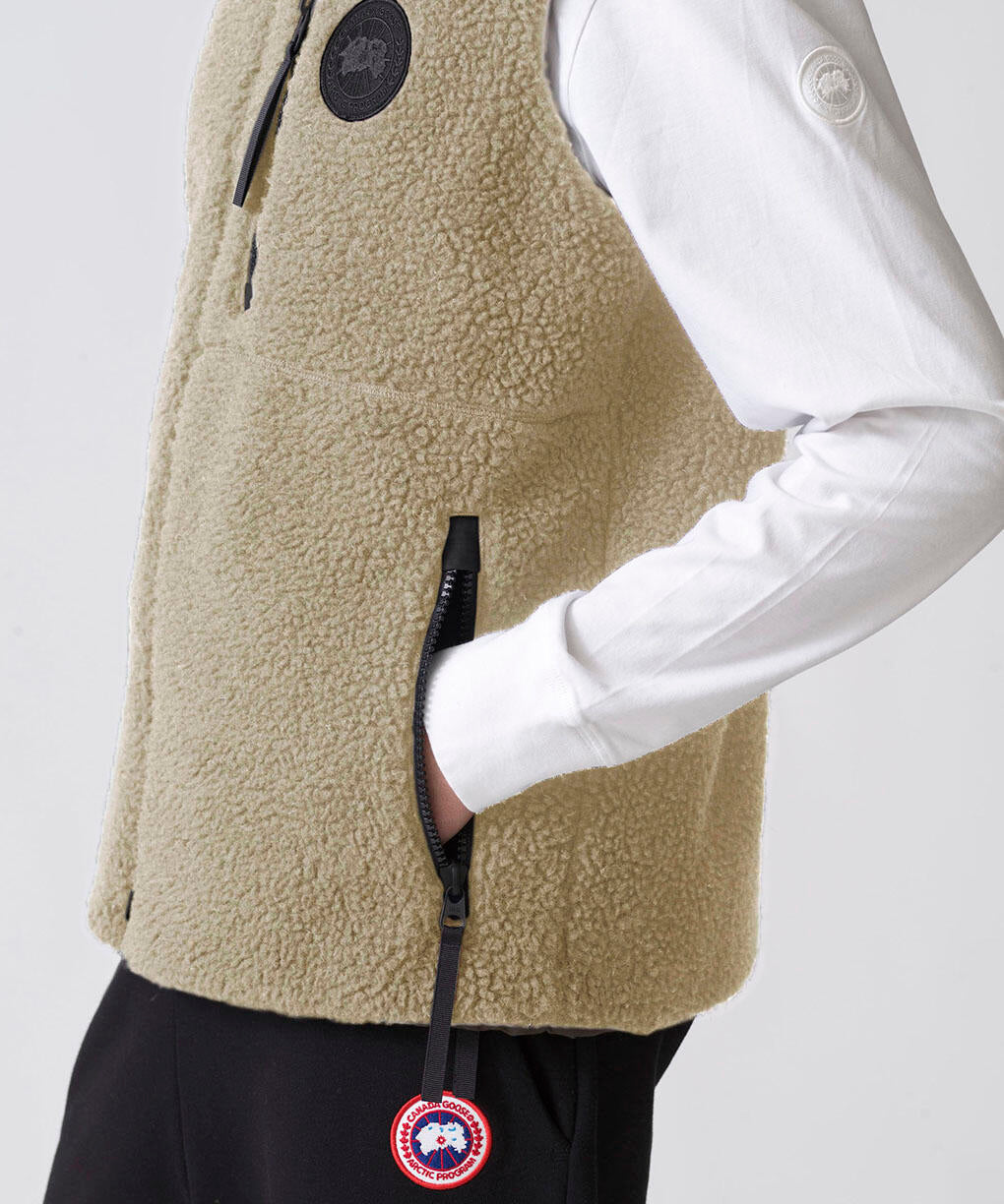 CANADA GOOSE 2464MBA Kinross Reversible Fleece Vest Black Label