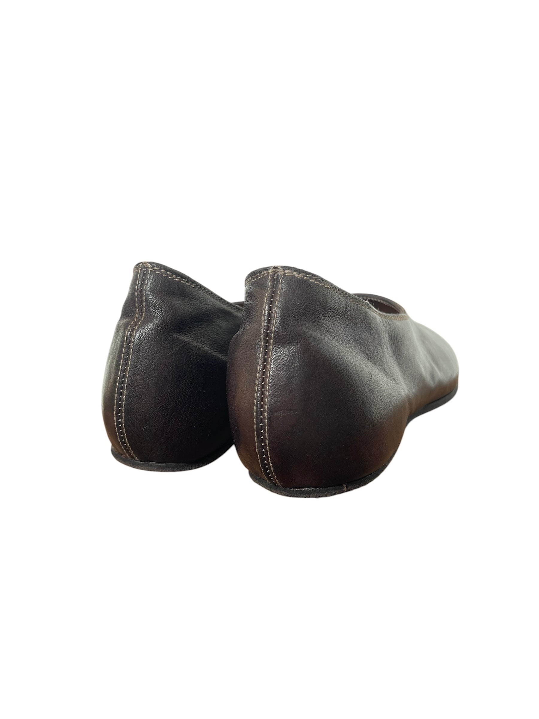 GUIDI 626R LEATHER BALLERINA
