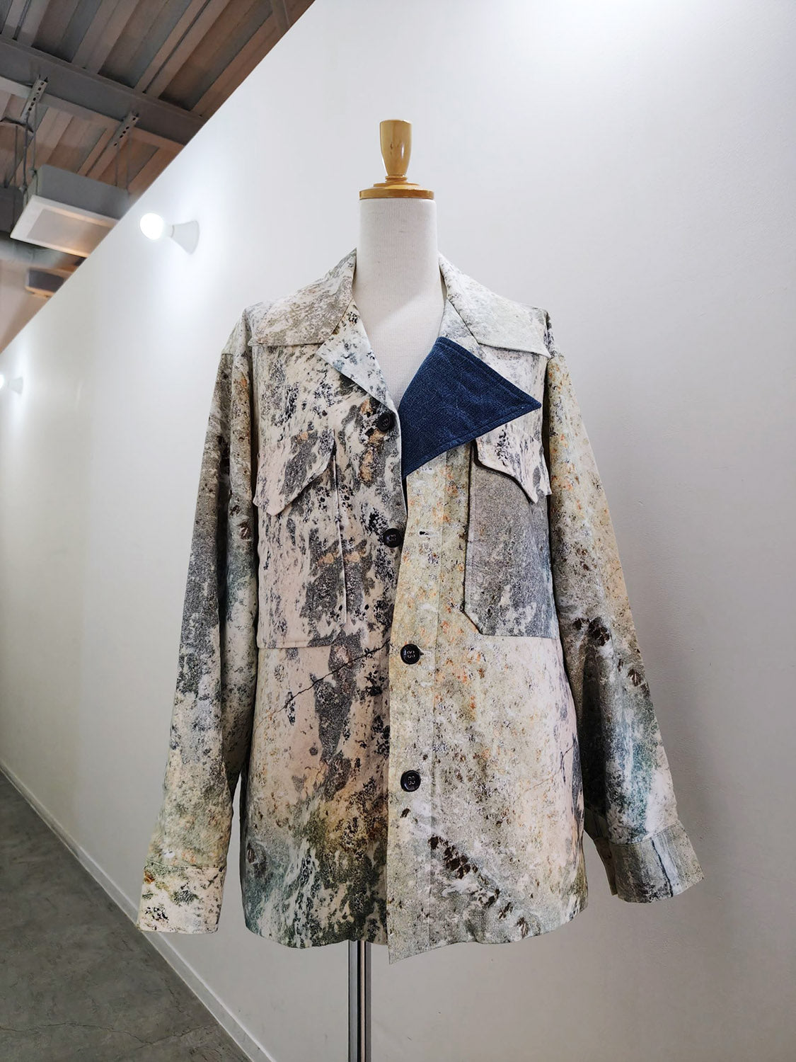 TANAKA DOUBLE POCKET SHIRT (MARBLE)