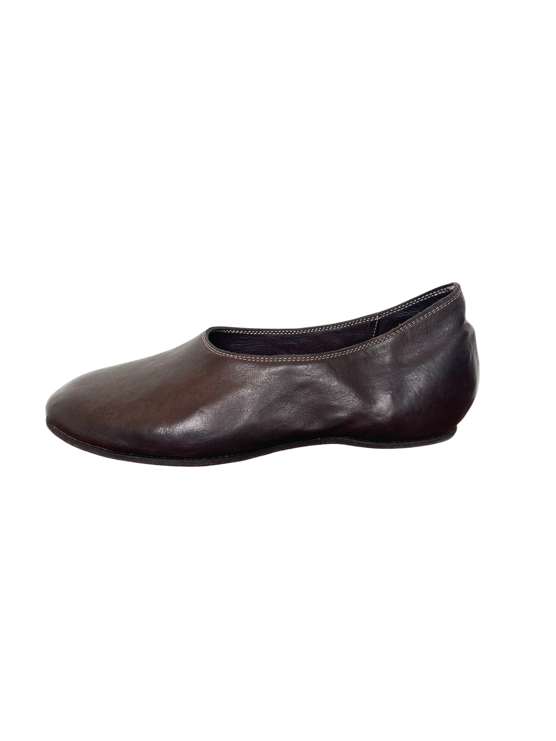 GUIDI 626R LEATHER BALLERINA