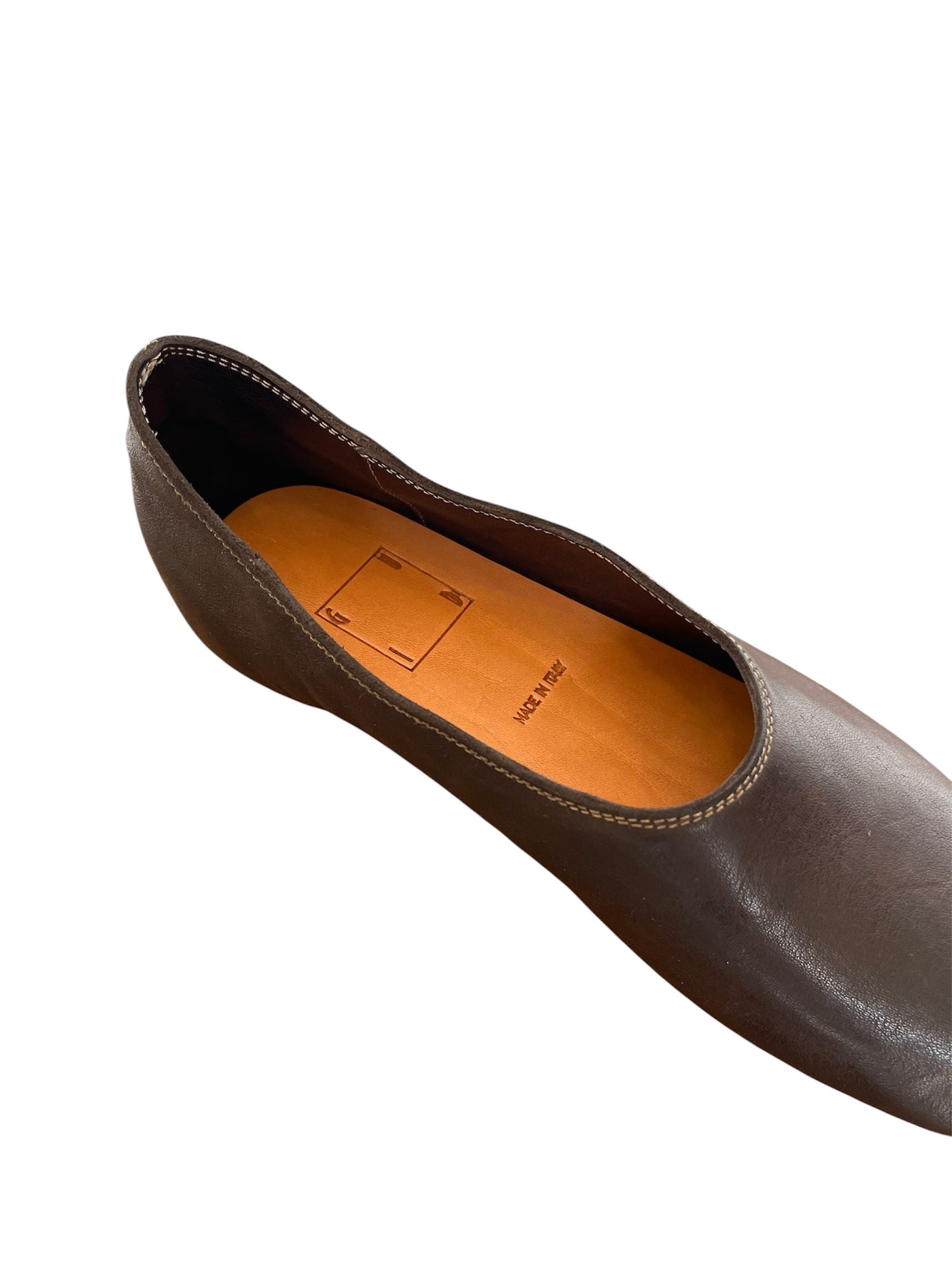 GUIDI 626R LEATHER BALLERINA
