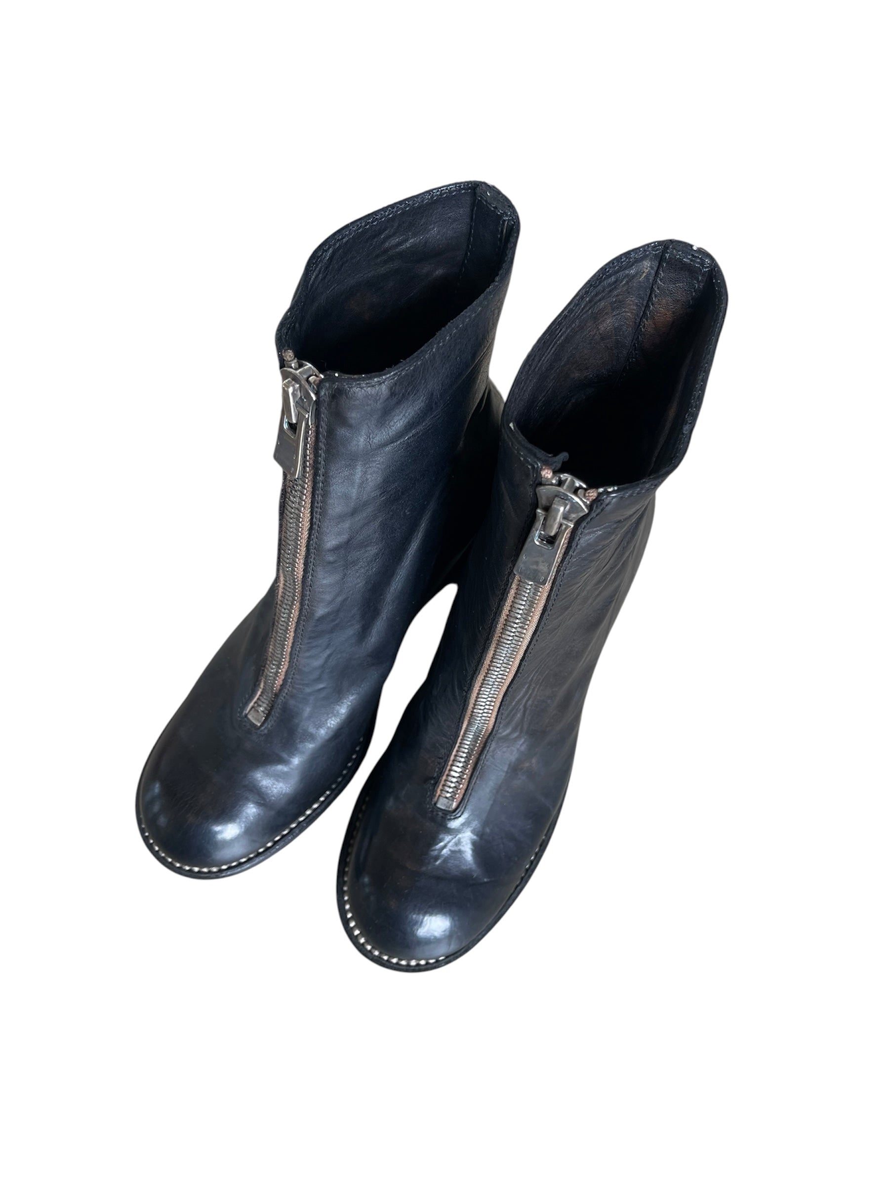 GUIDI SOFT HORSE FULL GRAIN FRONT ZIP
