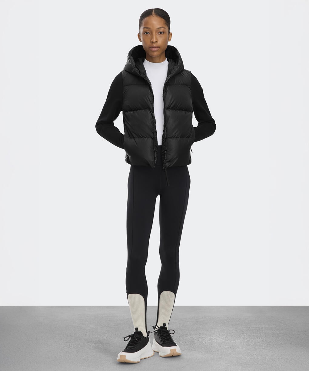 CANADA GOOSE 6507WT HyBridge Wide Quilt Knit Hoodie Tonal Disc (11月上旬入荷予定)