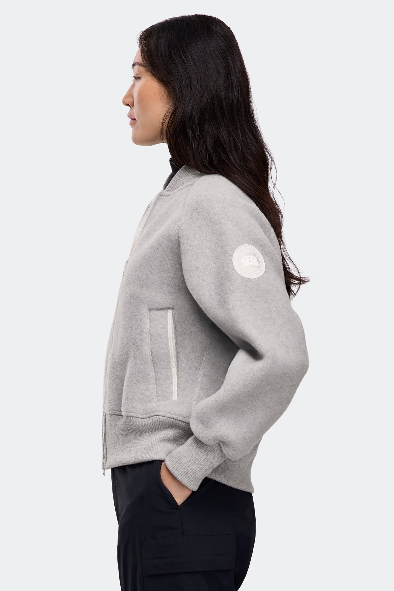 CANADA GOOSE 7224WW Sierra Fleece Bomber White Label (NEW)