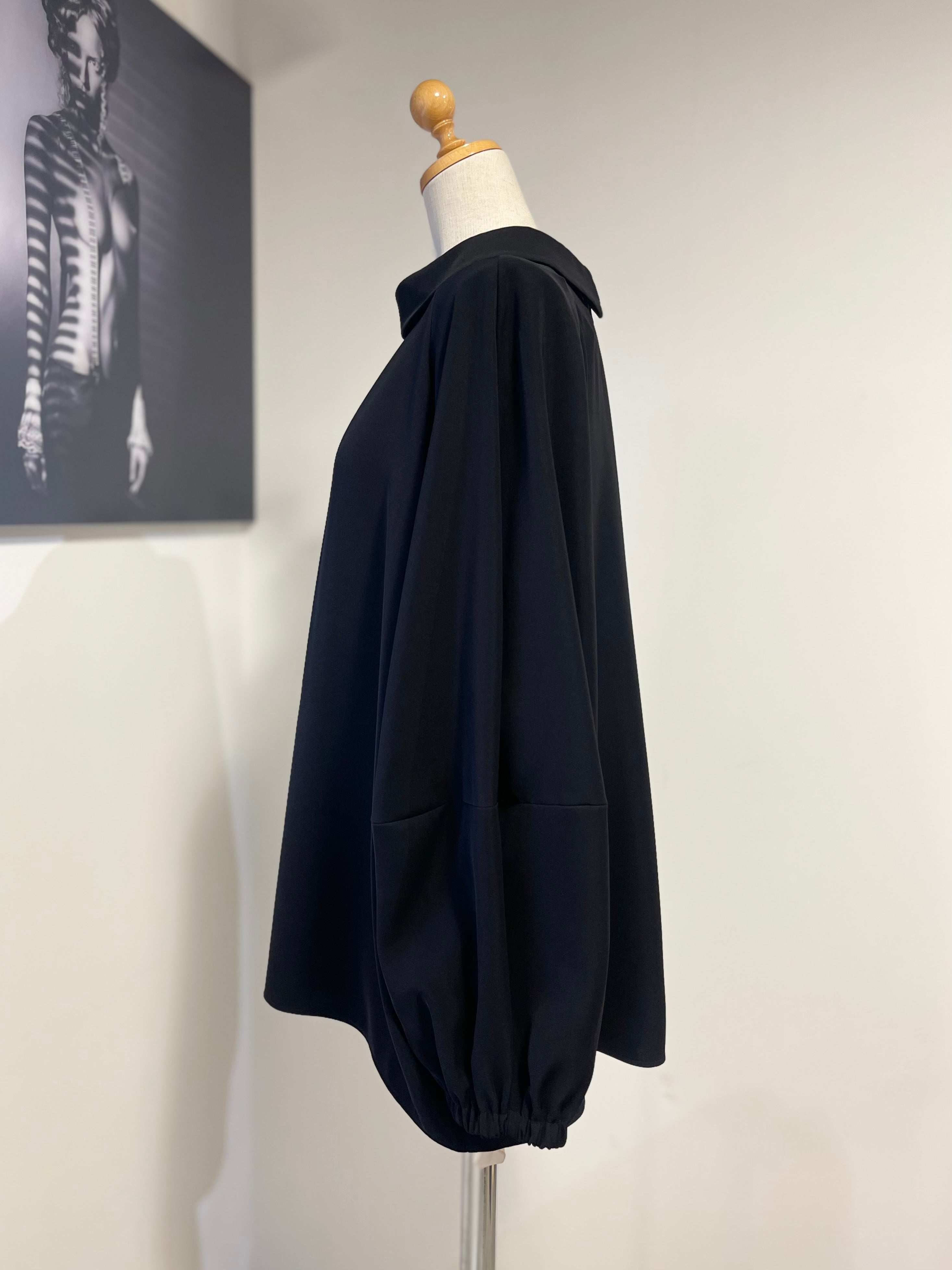 ENFOLD PEツイル STAND DRAPE PULLOVER