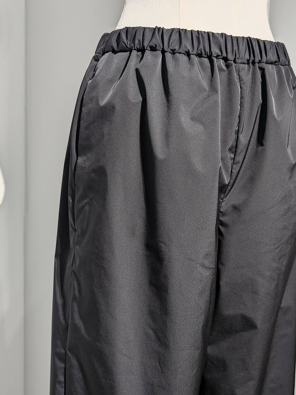 ENFOLD SOLOTEX TWILL STRAIGHT BALLOON-PANTS