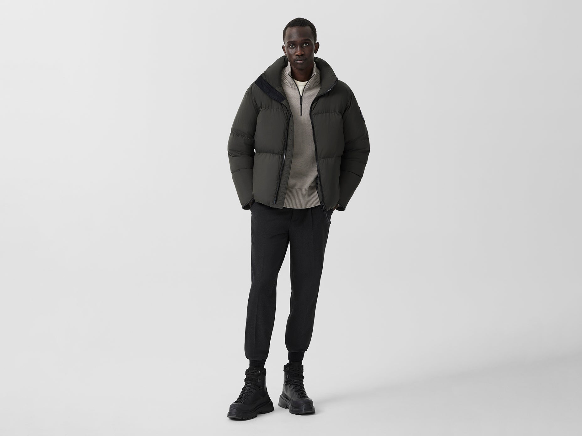 CANADA GOOSE 2802MB Lawrence Puffer Jacket Black Label
