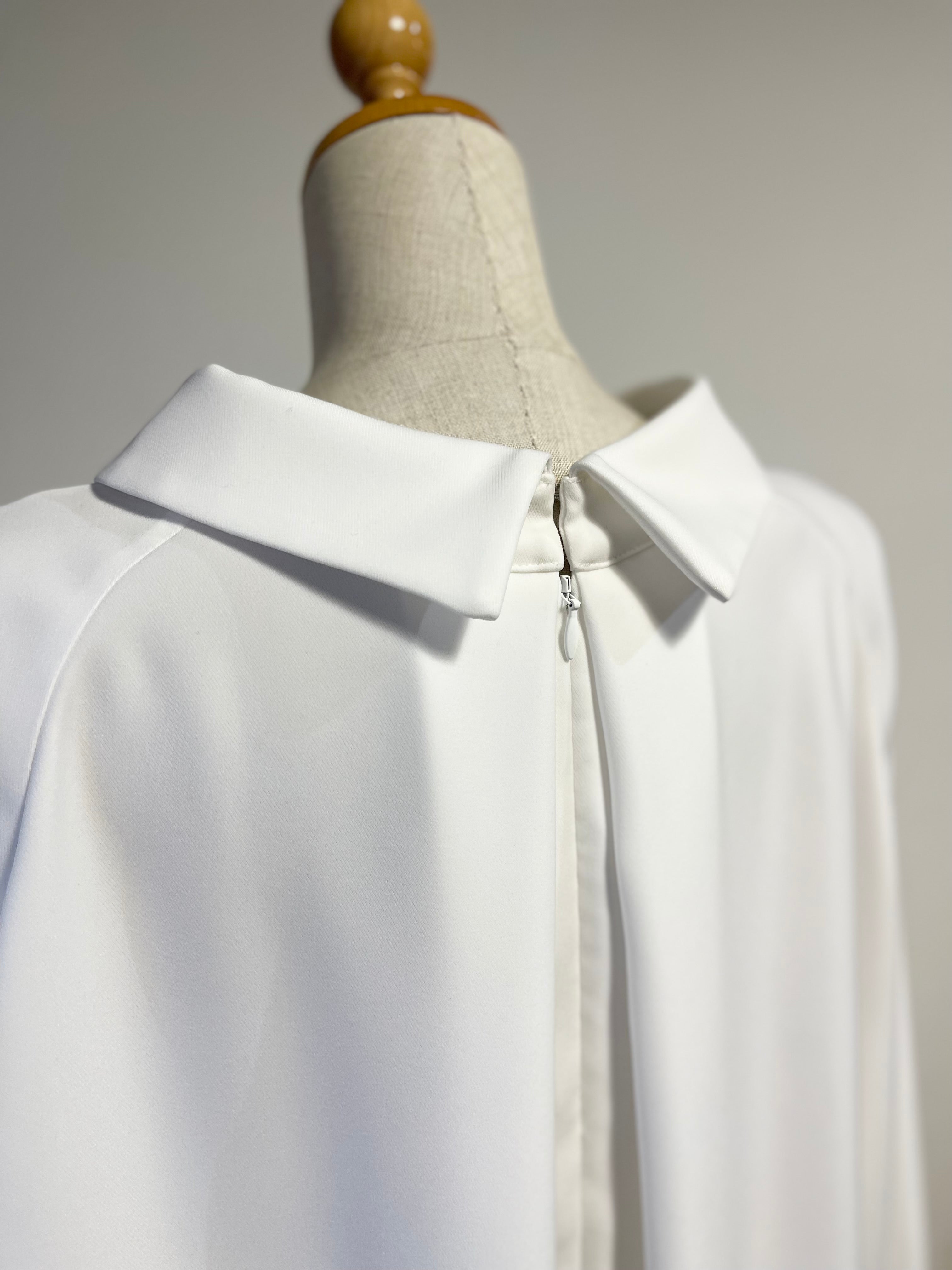 ENFOLD PEツイル STAND DRAPE PULLOVER