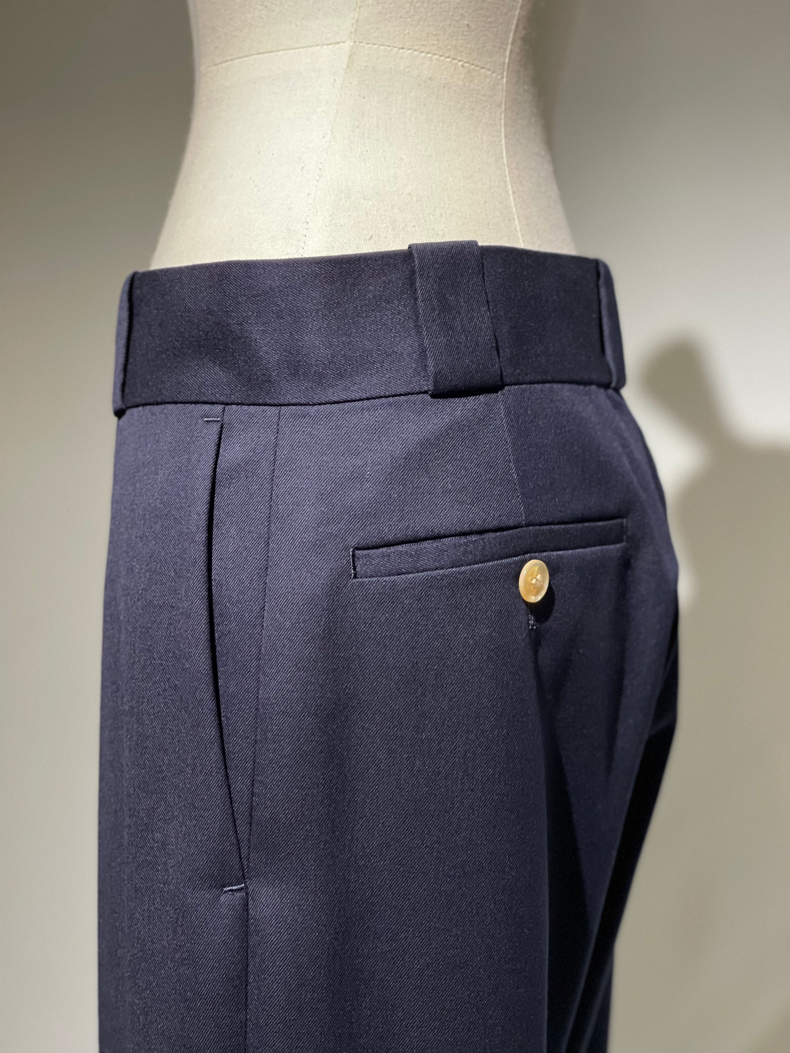 MADISONBLUE LOW WAIST WIDE-LEG PT WOOL