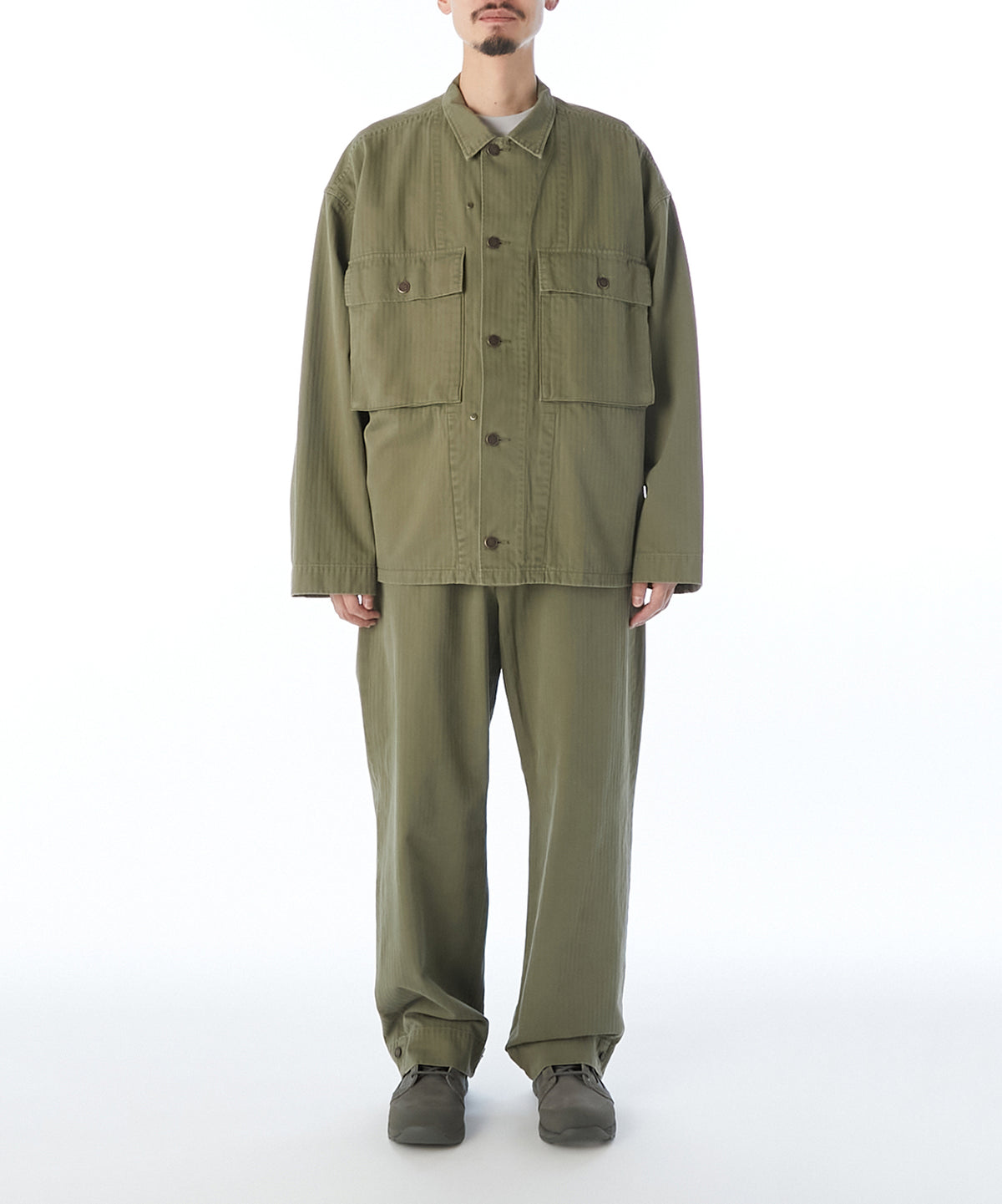 N.HOOLYWOOD 9262-BL06-008 HERRINGBONE TWILL JACKET