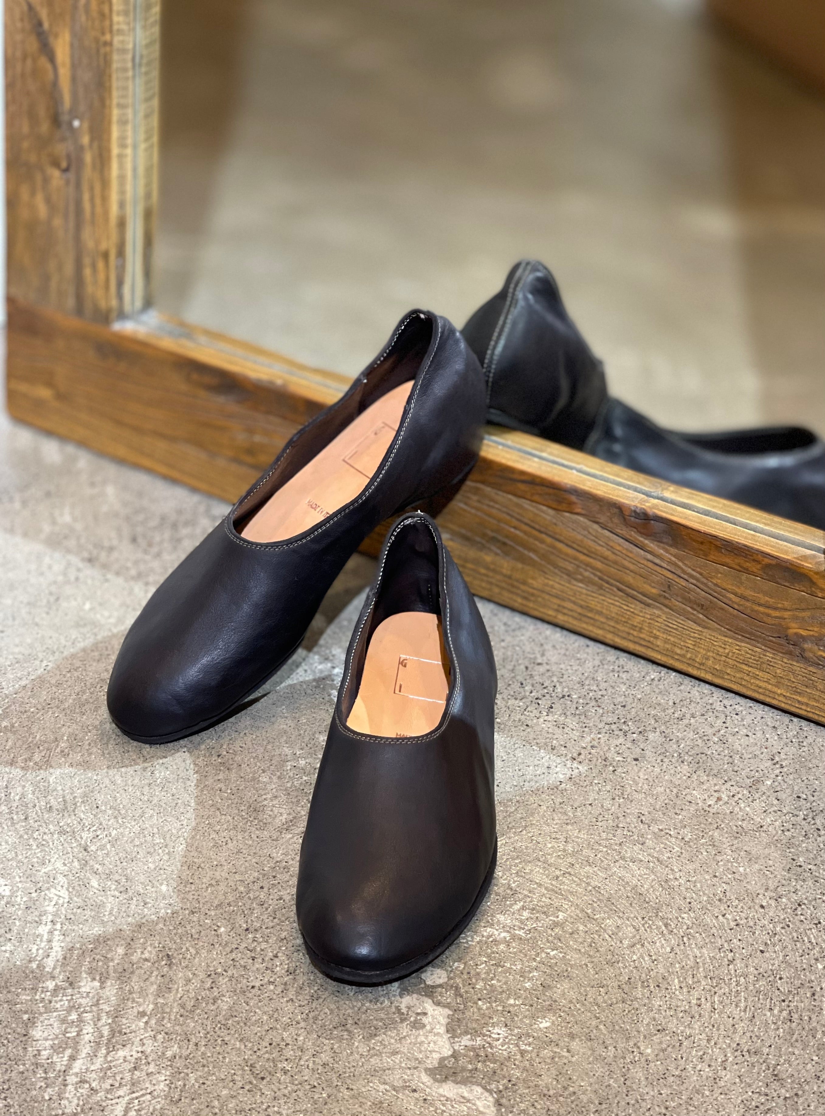 GUIDI 626R LEATHER BALLERINA