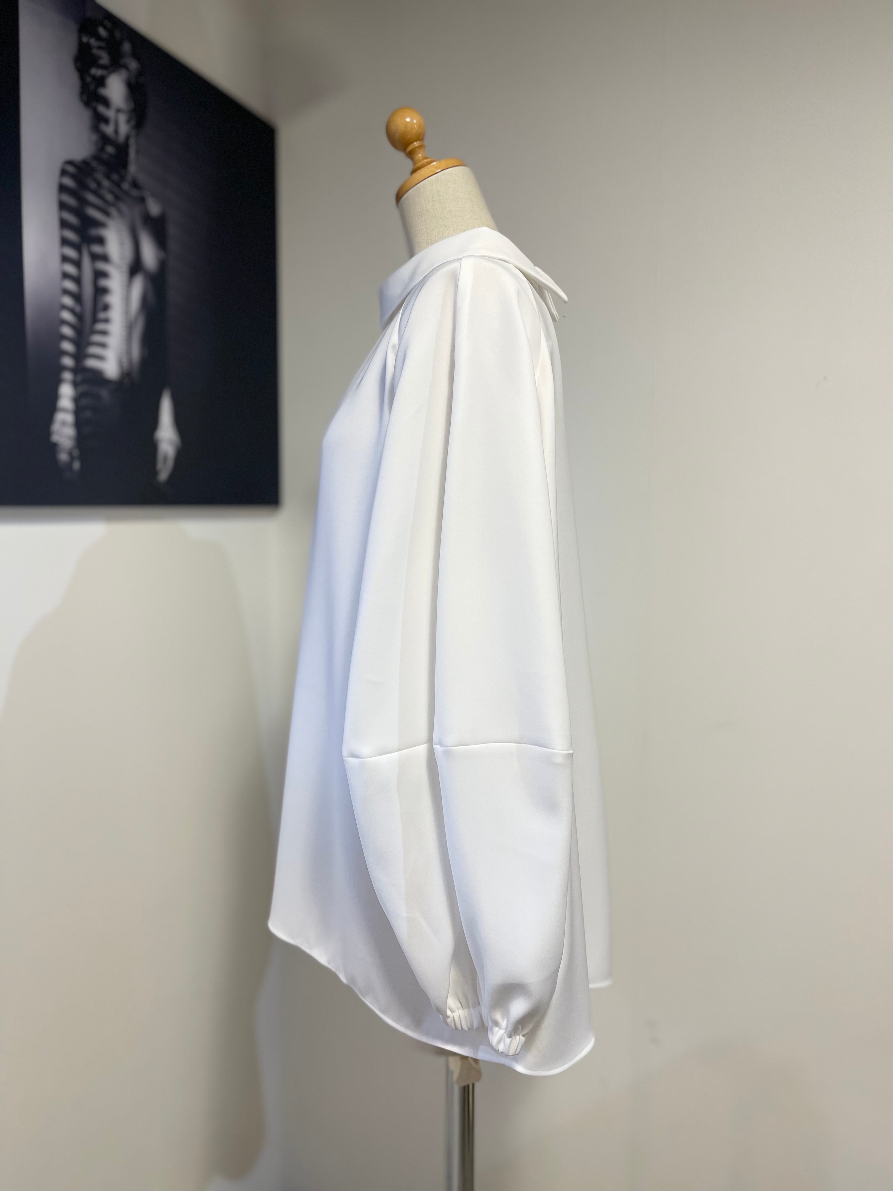 ENFOLD PEツイル STAND DRAPE PULLOVER