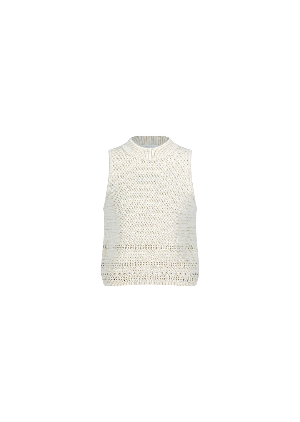 AMOMENTO CROCHET KNIT VEST