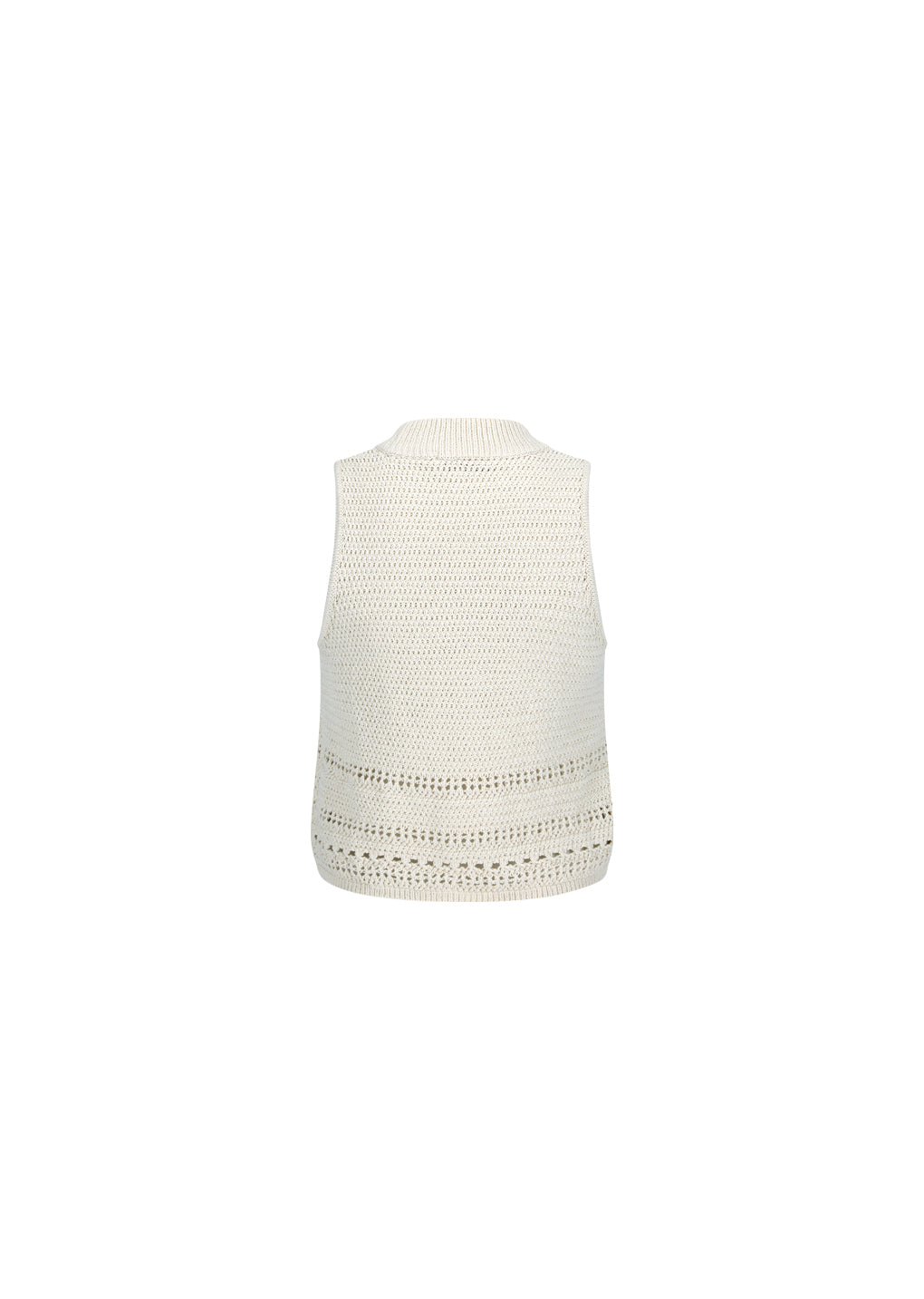 AMOMENTO CROCHET KNIT VEST