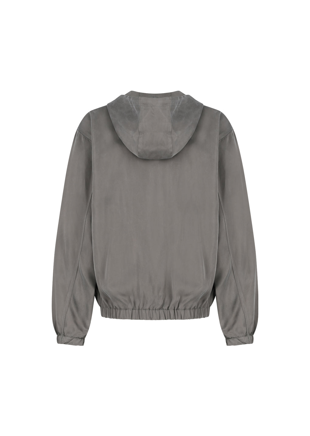 AMOMENTO CUPRO HOOD ZIP UP JUMPER