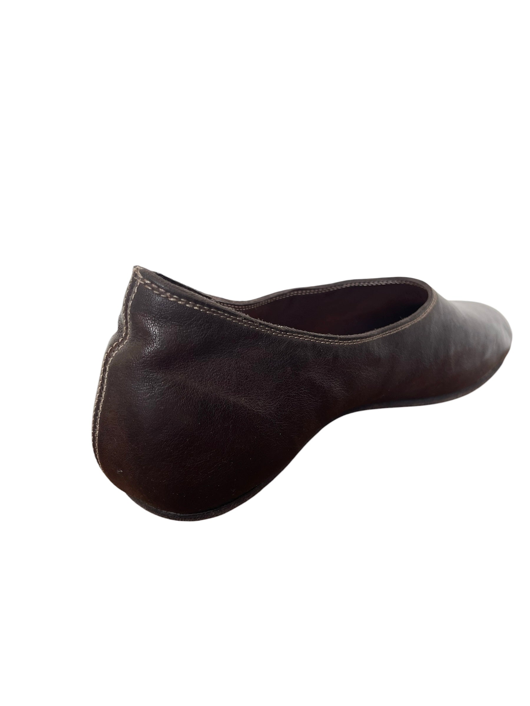 GUIDI 626R LEATHER BALLERINA