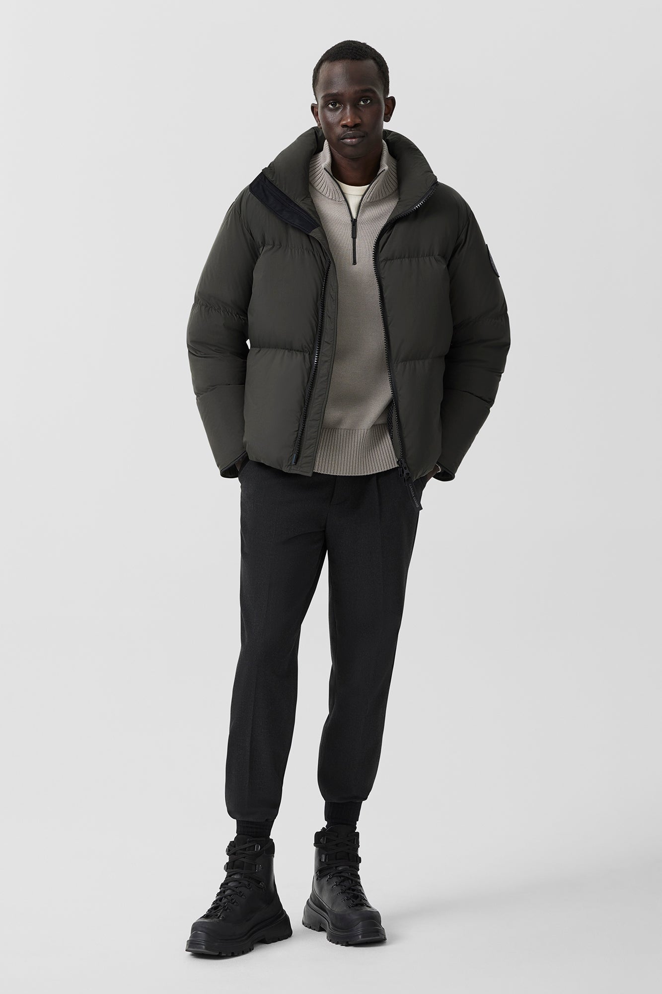 CANADA GOOSE 2802MB Lawrence Puffer Jacket Black Label