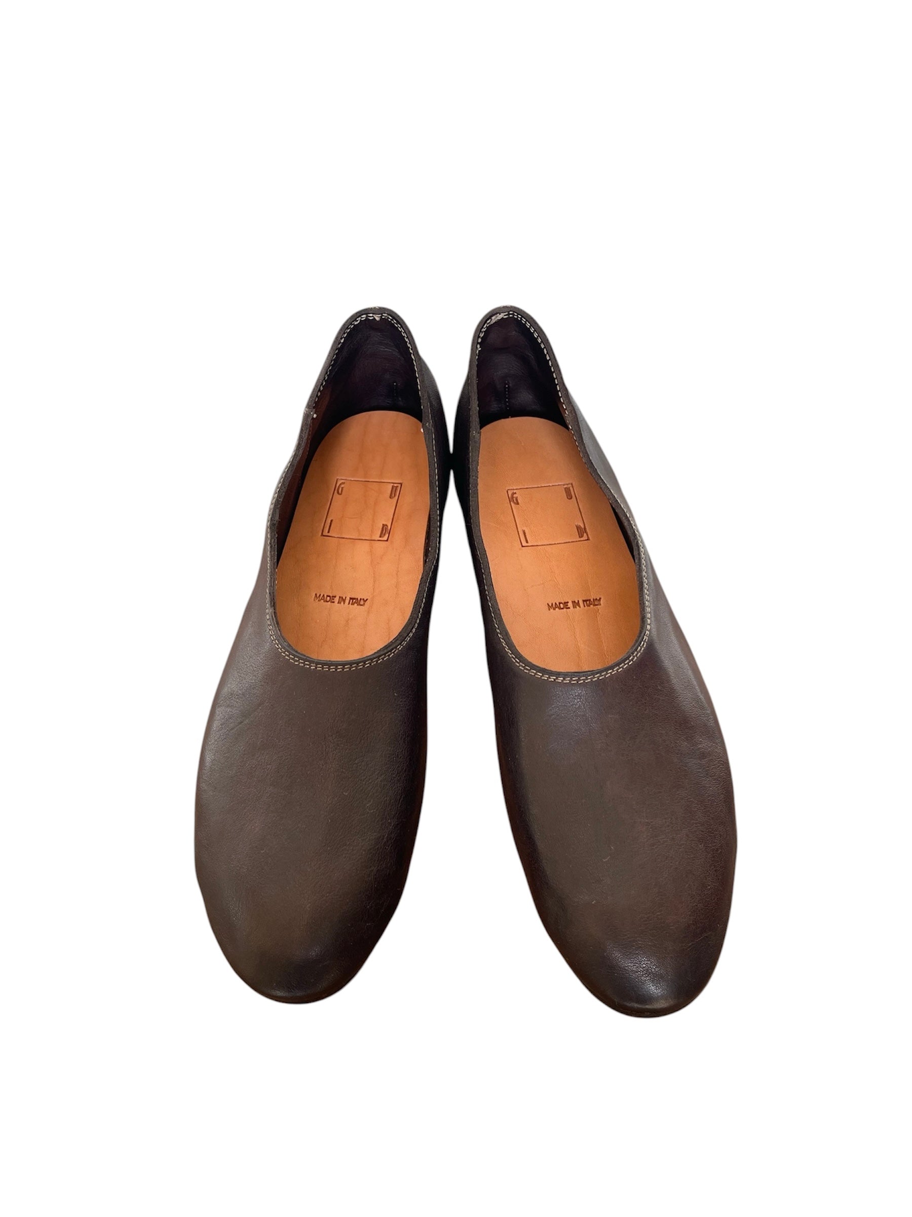 GUIDI 626R LEATHER BALLERINA