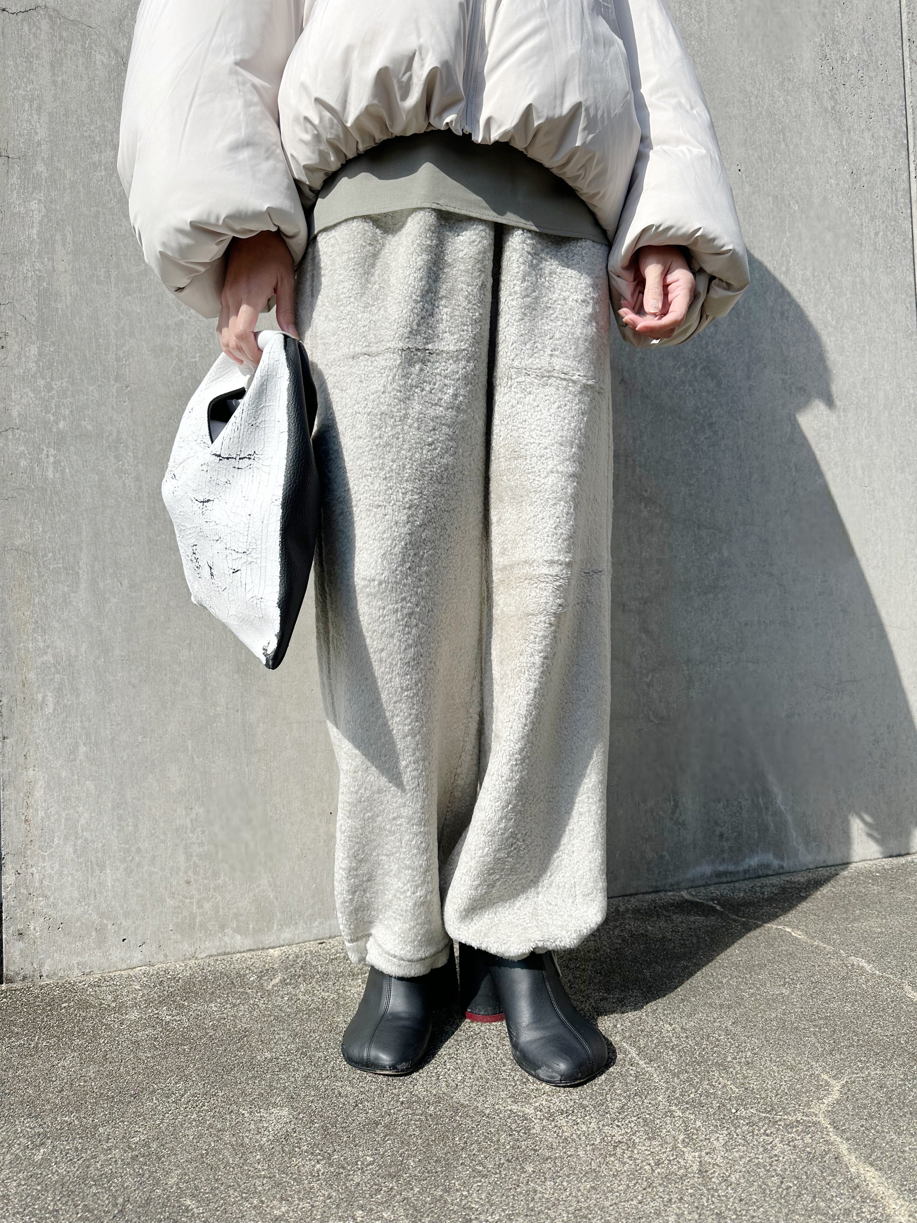 AMOMENTO FLUFFY BANDING PANTS