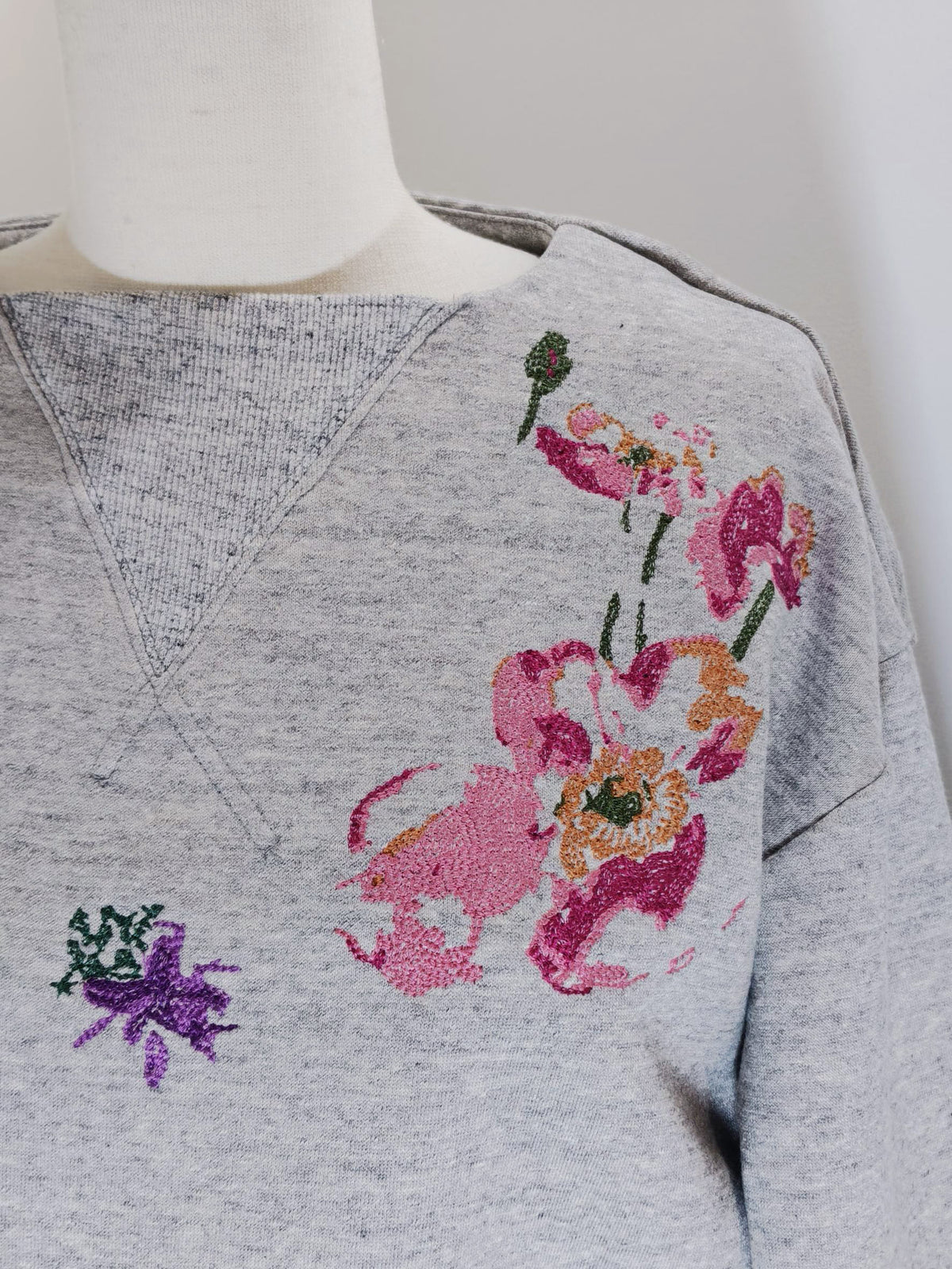 TANAKA ST-186-HGF THE SWEATSHIRT (FLOWER EMBROIDERY)