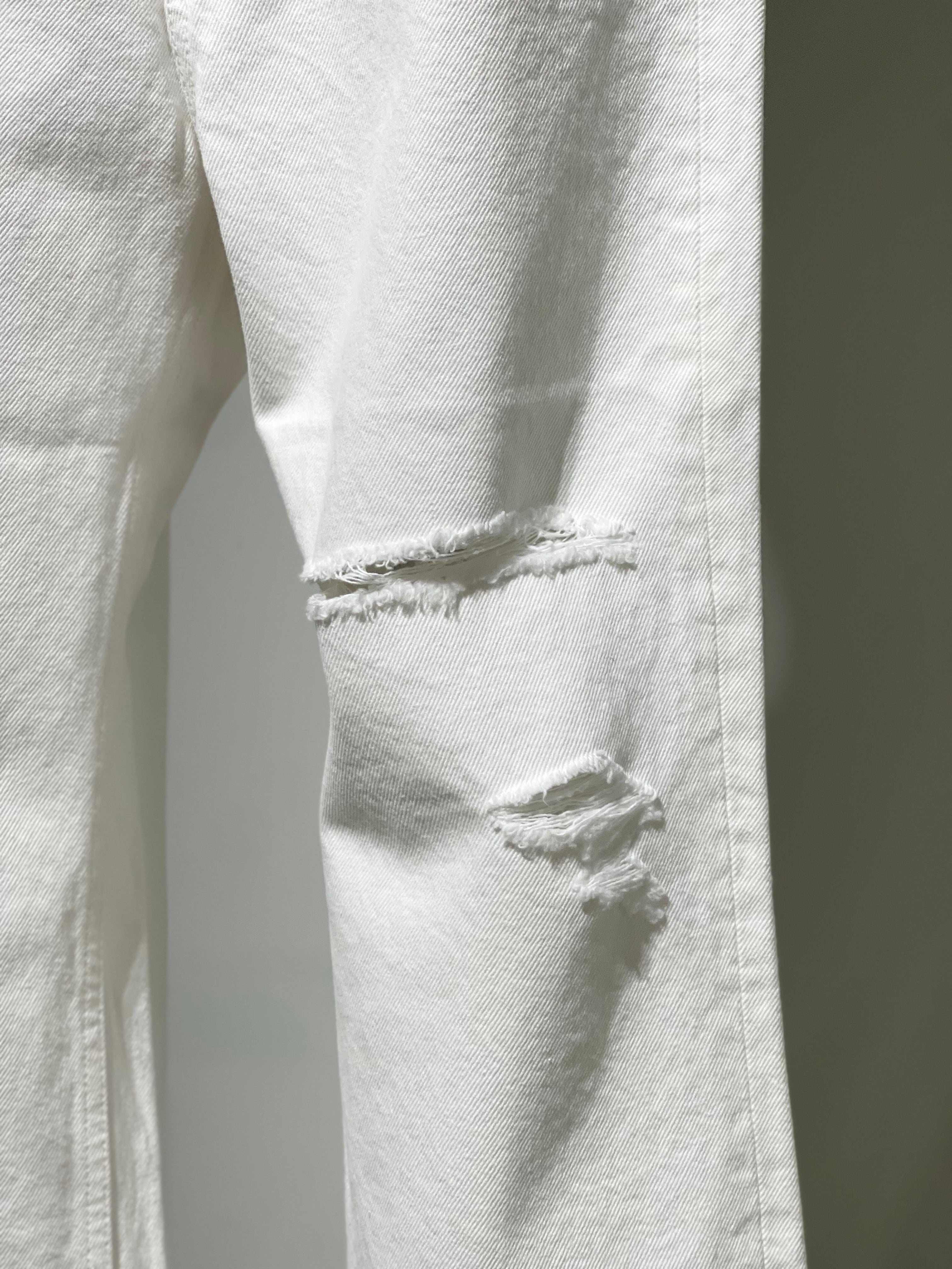 MADISONBLUE CRASHED SAROUEL PT DENIM(WHITE)