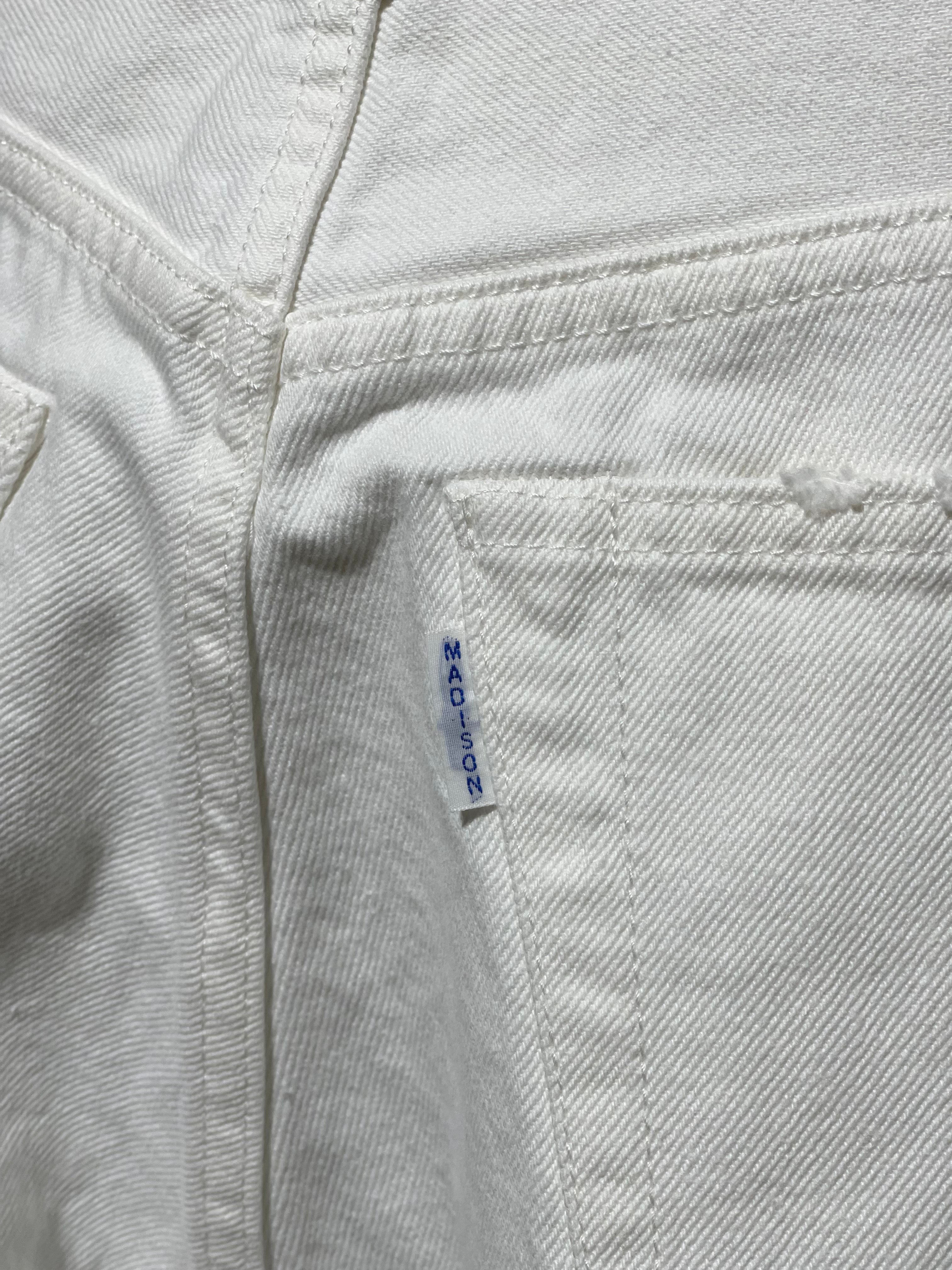 MADISONBLUE CRASHED SAROUEL PT DENIM(WHITE)