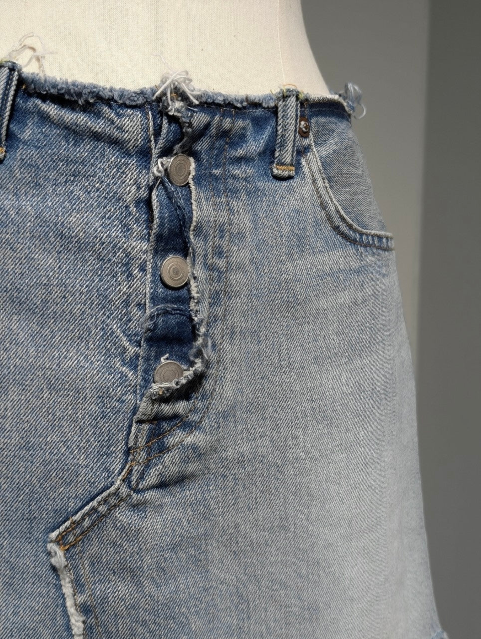 MADISONBLUE 5POKET DENIM MINI SKIRT(VW)