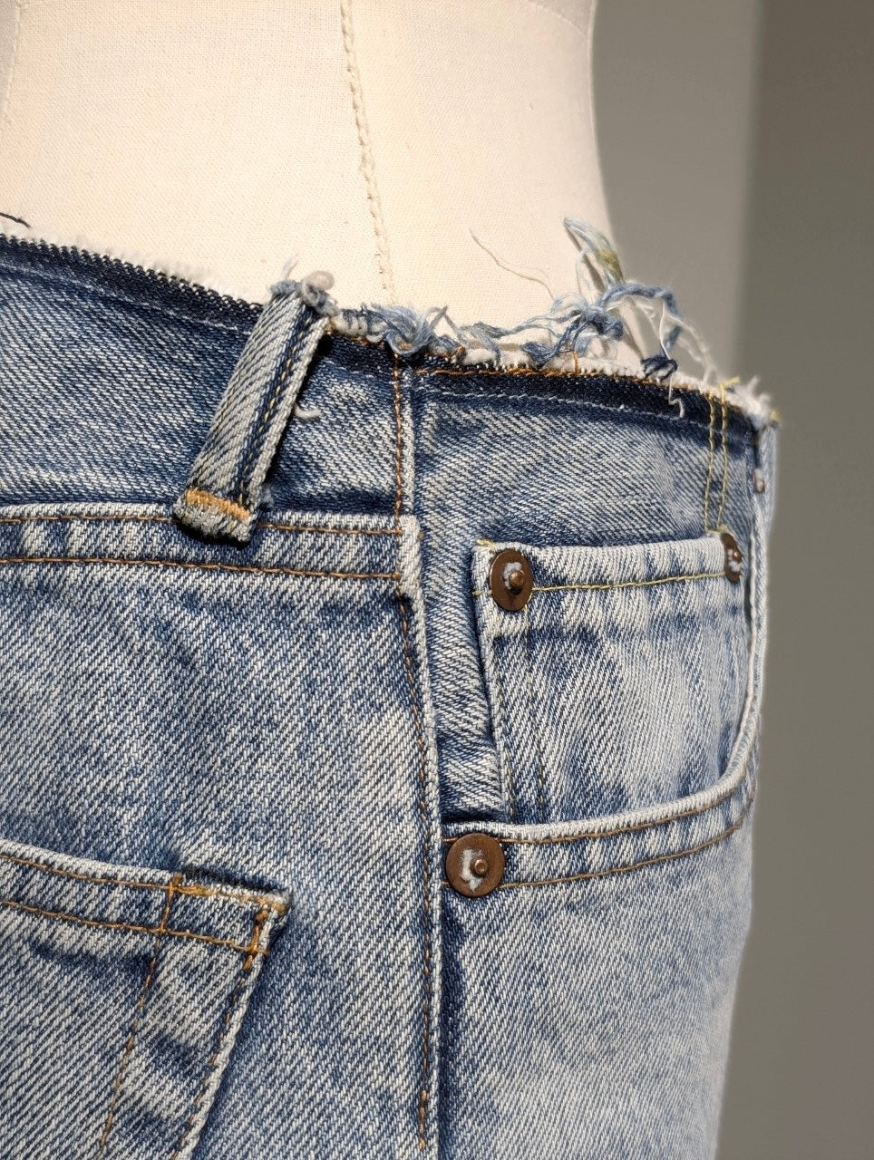 MADISONBLUE 5POKET DENIM MINI SKIRT(VW)