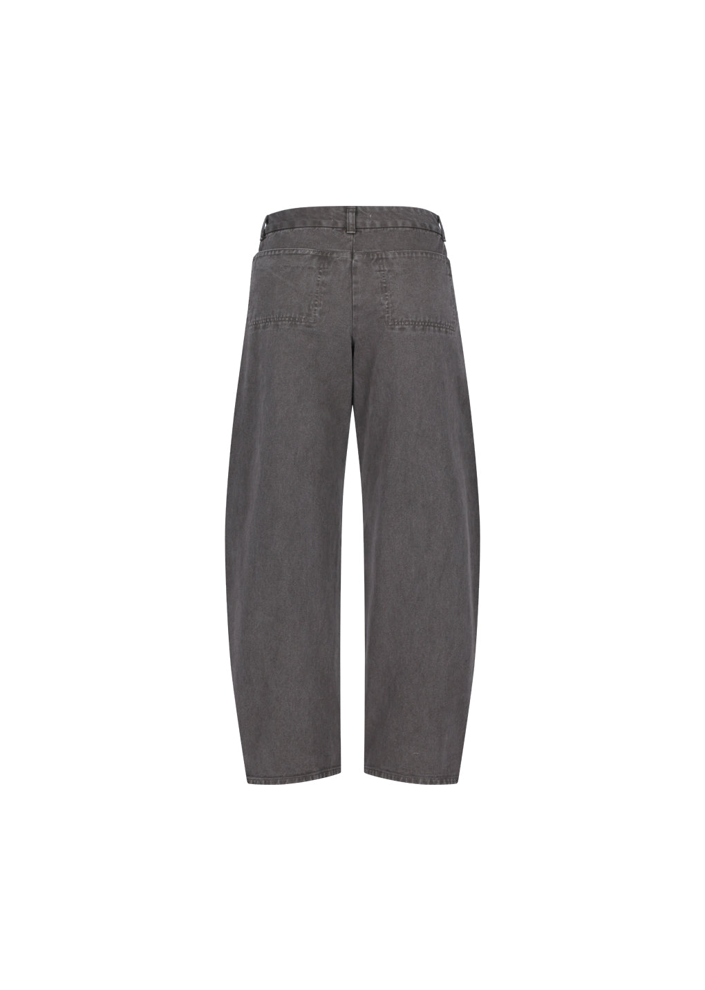AMOMENTO GARMENTS DYED CURVED SEAM DENIM