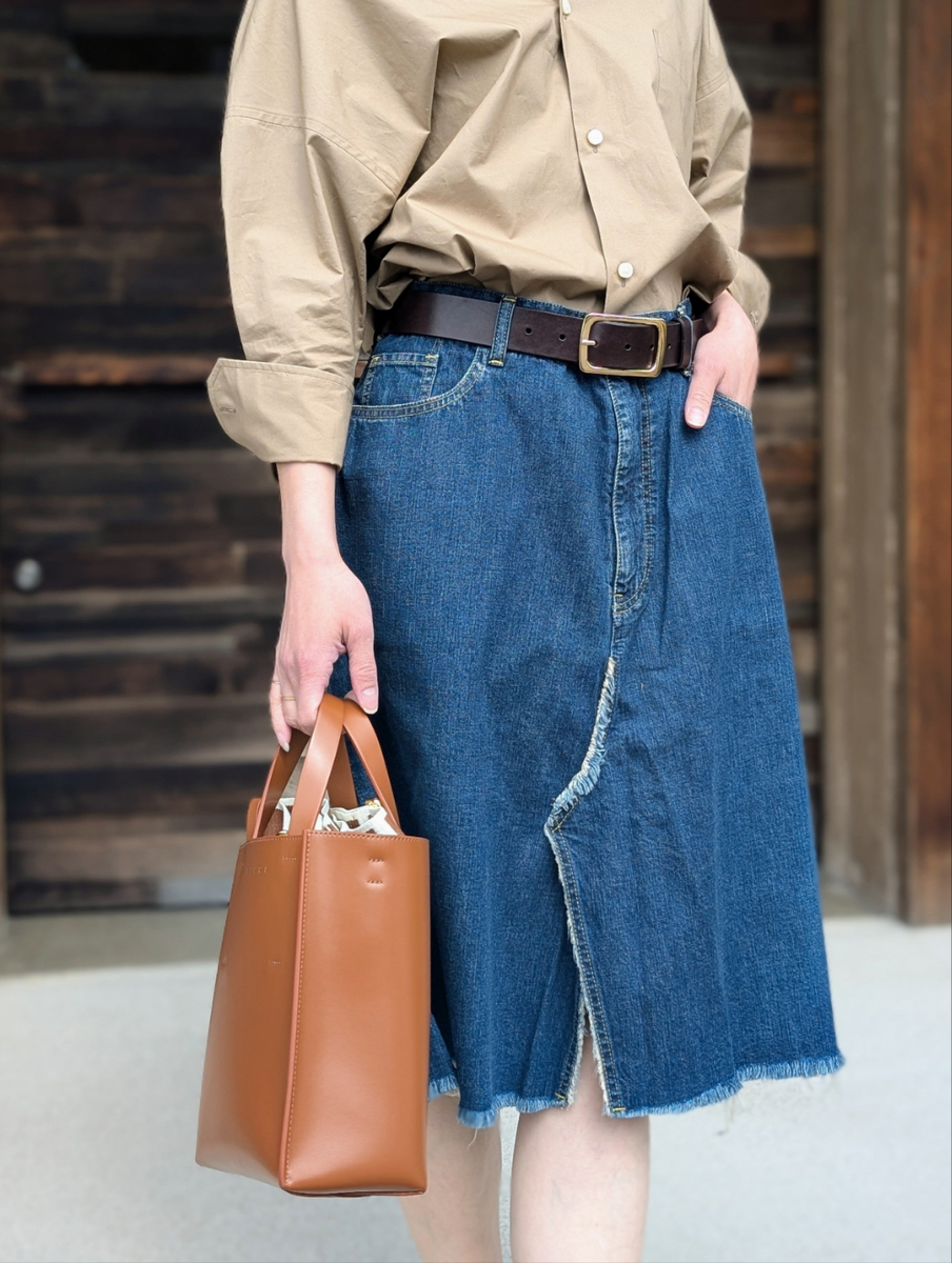 MADISONBLUE 5POCKET REMAKE A-LINE SK L.oz DENIM – PARQS ONLINE STORE