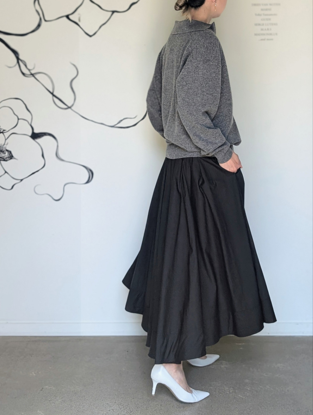 MADISONBLUE TUCK VOLUME SKIRT