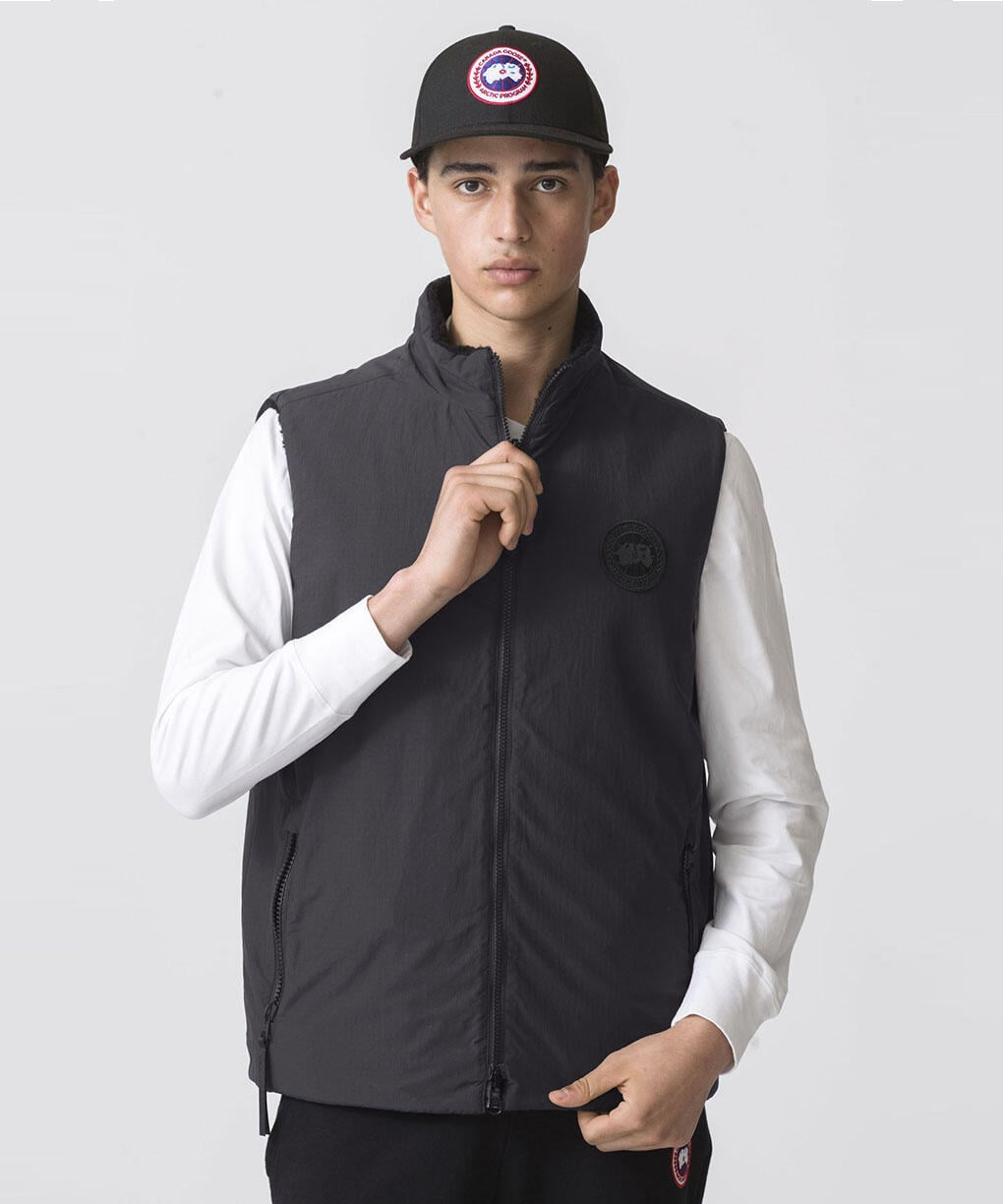 CANADA GOOSE 2464MBA Kinross Reversible Fleece Vest Black Label