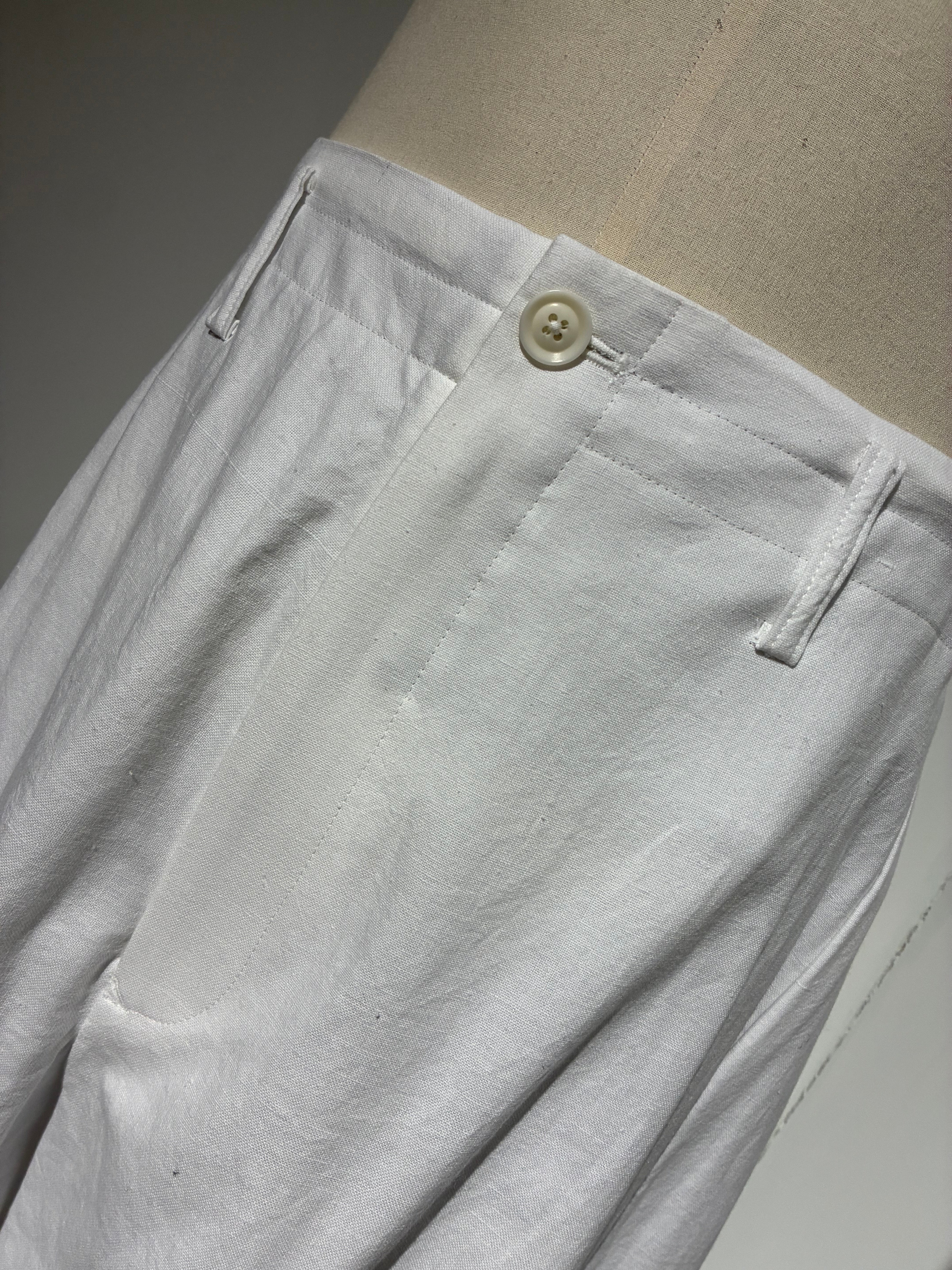 yohji yamamoto HK-P64-039-1 KHADI COTTON DRAPE PANTS