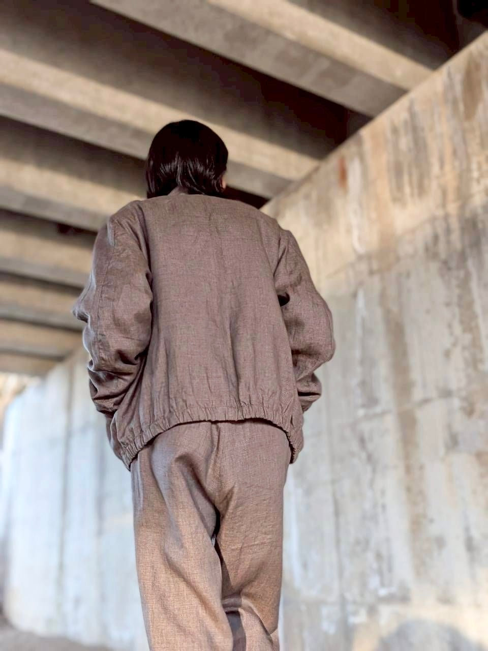 GABRIELA COLL GARMENTS NO.261 LINEN ZIPPER JACKET