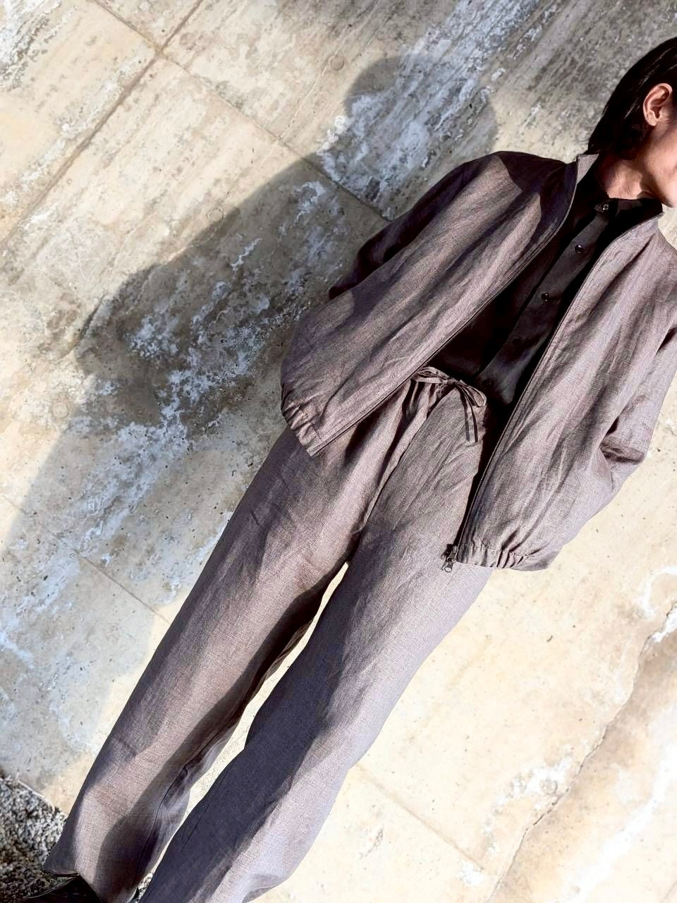 GABRIELA COLL GARMENTS NO.288 LINEN DRAWSTRING TROUSERS