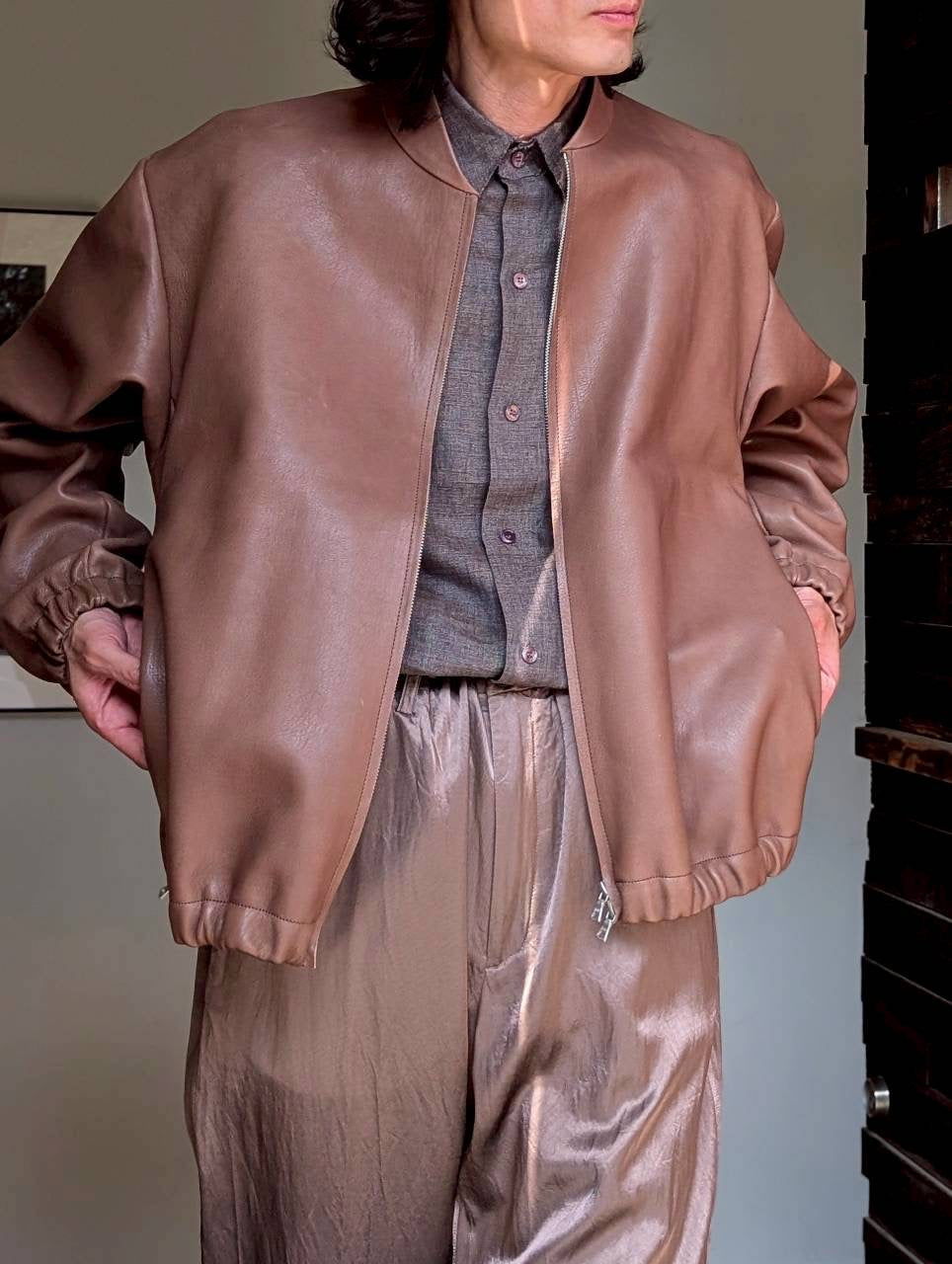 GABRIELA COLL GARMENTS NO.306 SIX ZIP LEATHER JACKET