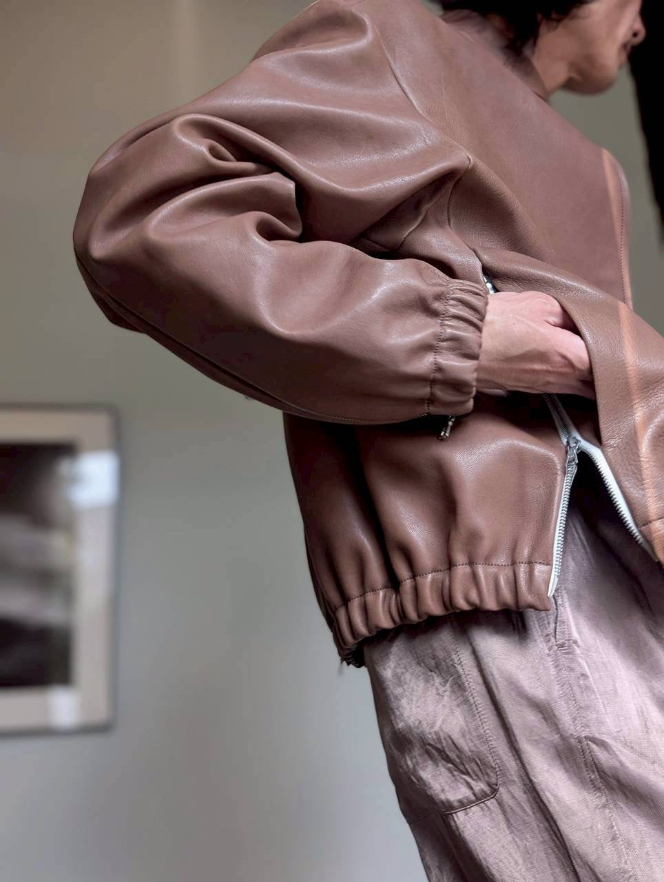 GABRIELA COLL GARMENTS NO.306 SIX ZIP LEATHER JACKET