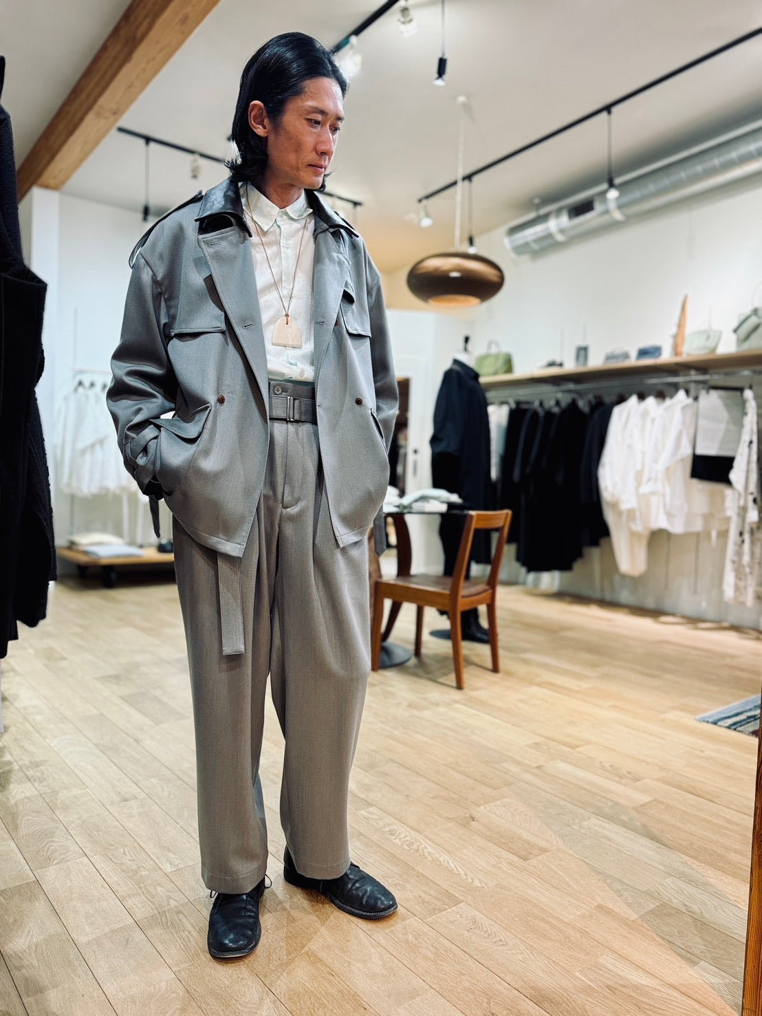 SEEALL SAU63 CT182(MK-003) OVERSIZED SHORT TRENCH