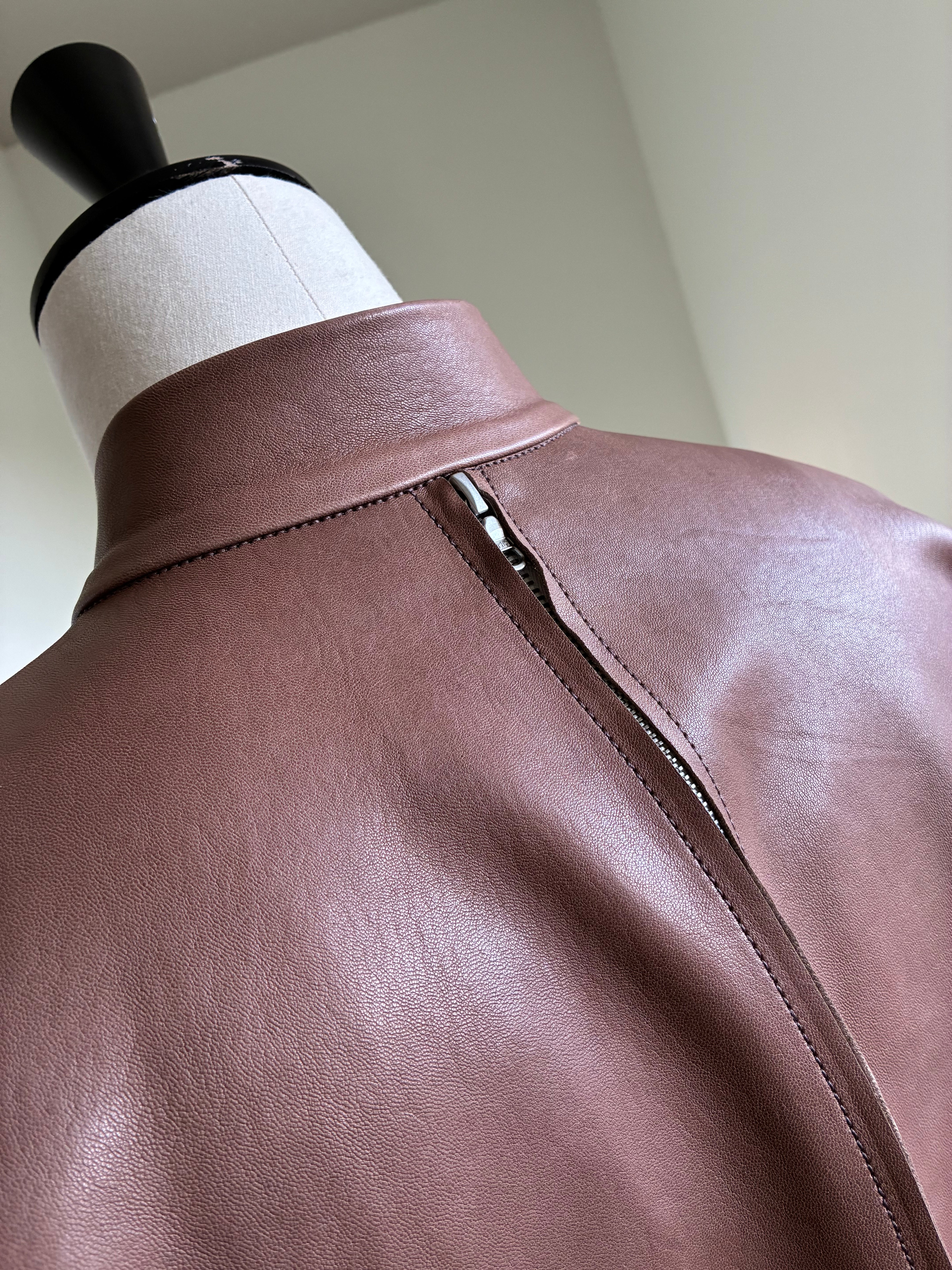 GABRIELA COLL GARMENTS NO.306 SIX ZIP LEATHER JACKET
